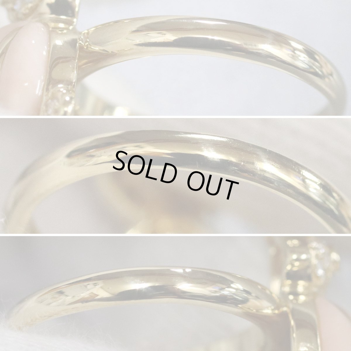 画像6: K18ダイヤモンドルビーリング うさぎ D0.17 R0.02 6.5g #12 (6)