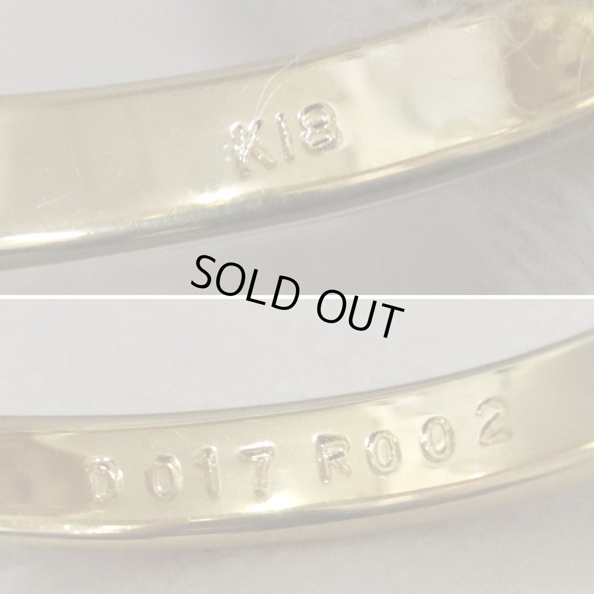 画像7: K18ダイヤモンドルビーリング うさぎ D0.17 R0.02 6.5g #12 (7)