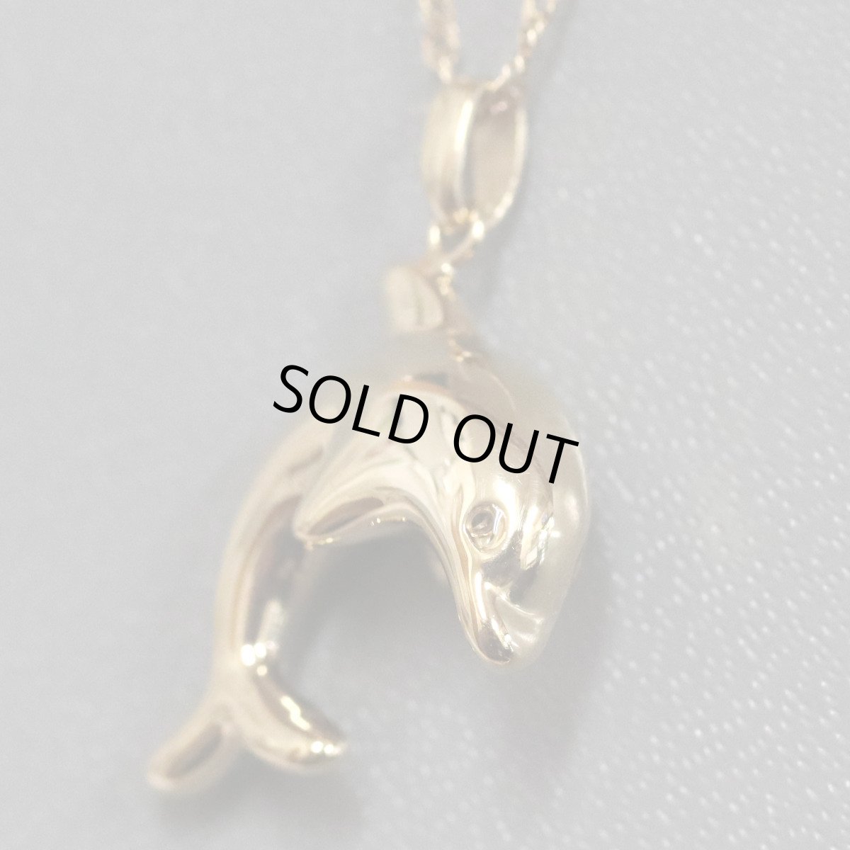 画像2: K18ペンダント 1.9g イルカモチーフ (2)