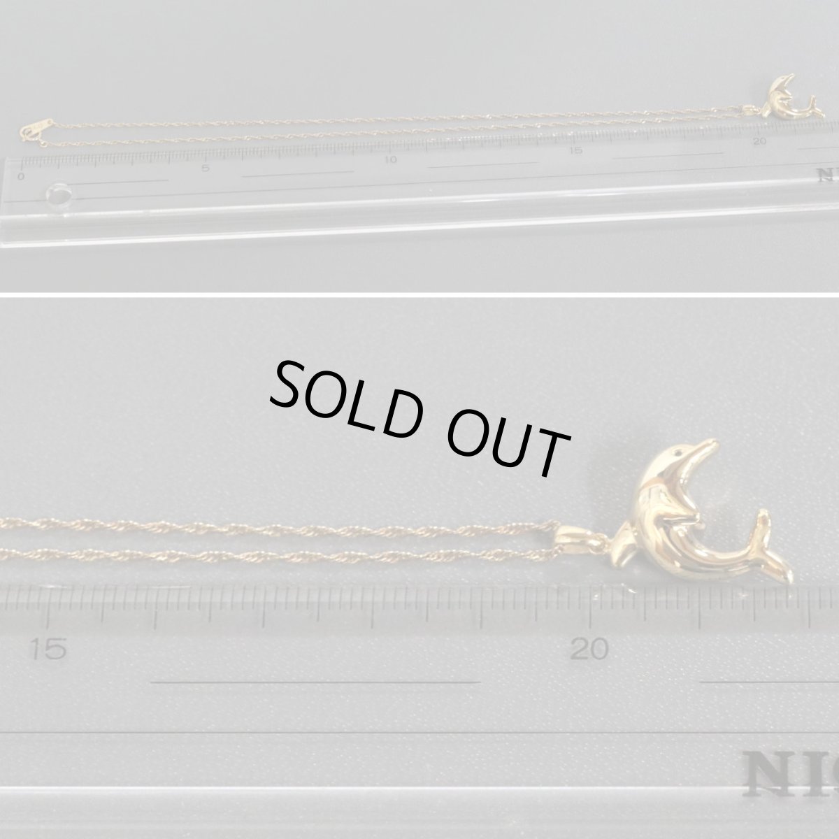 画像8: K18ペンダント 1.9g イルカモチーフ (8)