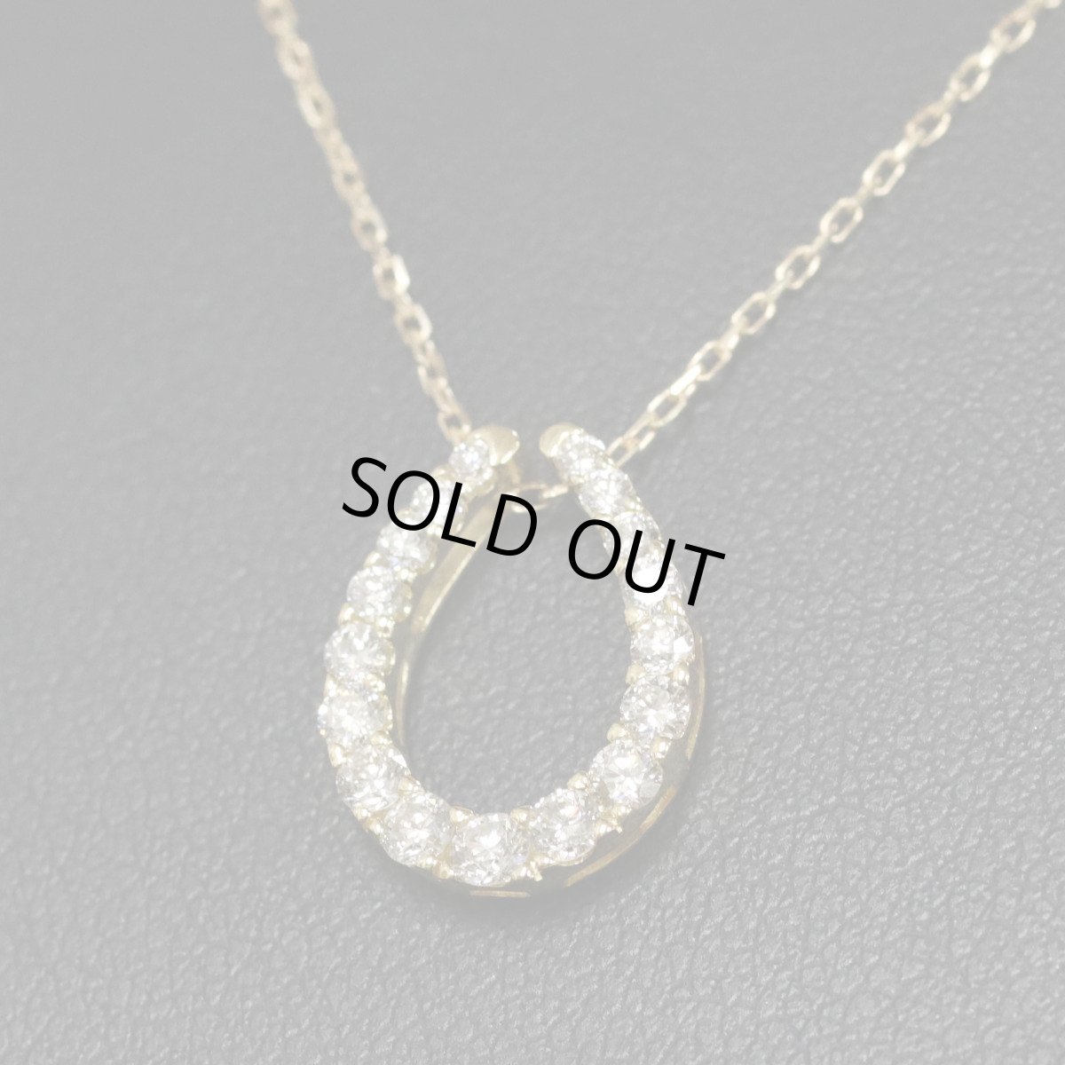 画像7: K18ダイヤモンドペンダント 馬蹄 D0.50 2.6g イエローゴールド (7)