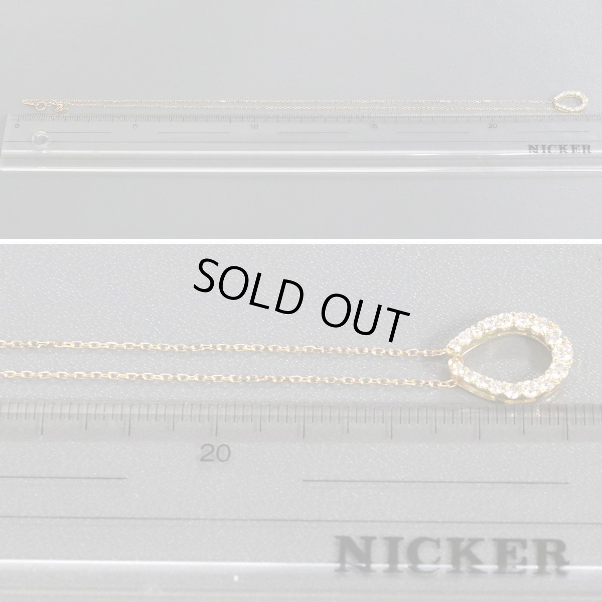 画像9: K18ダイヤモンドペンダント 馬蹄 D0.50 2.6g イエローゴールド (9)