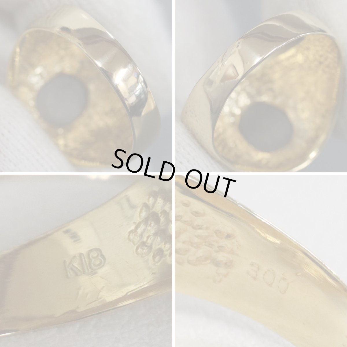 画像7: K18ブラックスターサファイアリング S3.00 9.5g #17.5 (7)