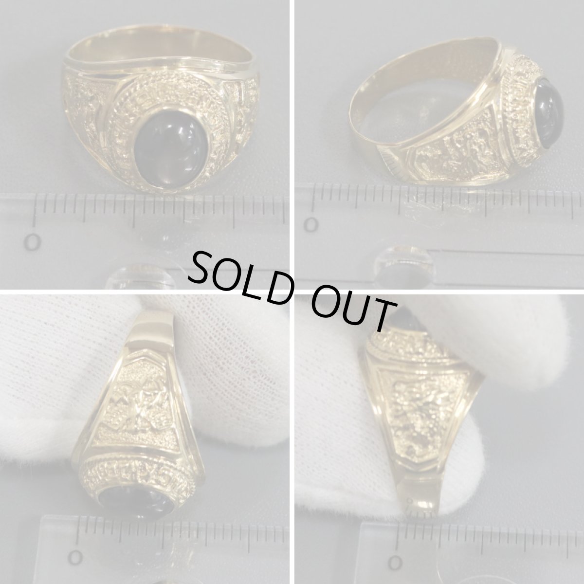 画像9: K18ブラックスターサファイアリング S3.00 9.5g #17.5 (9)