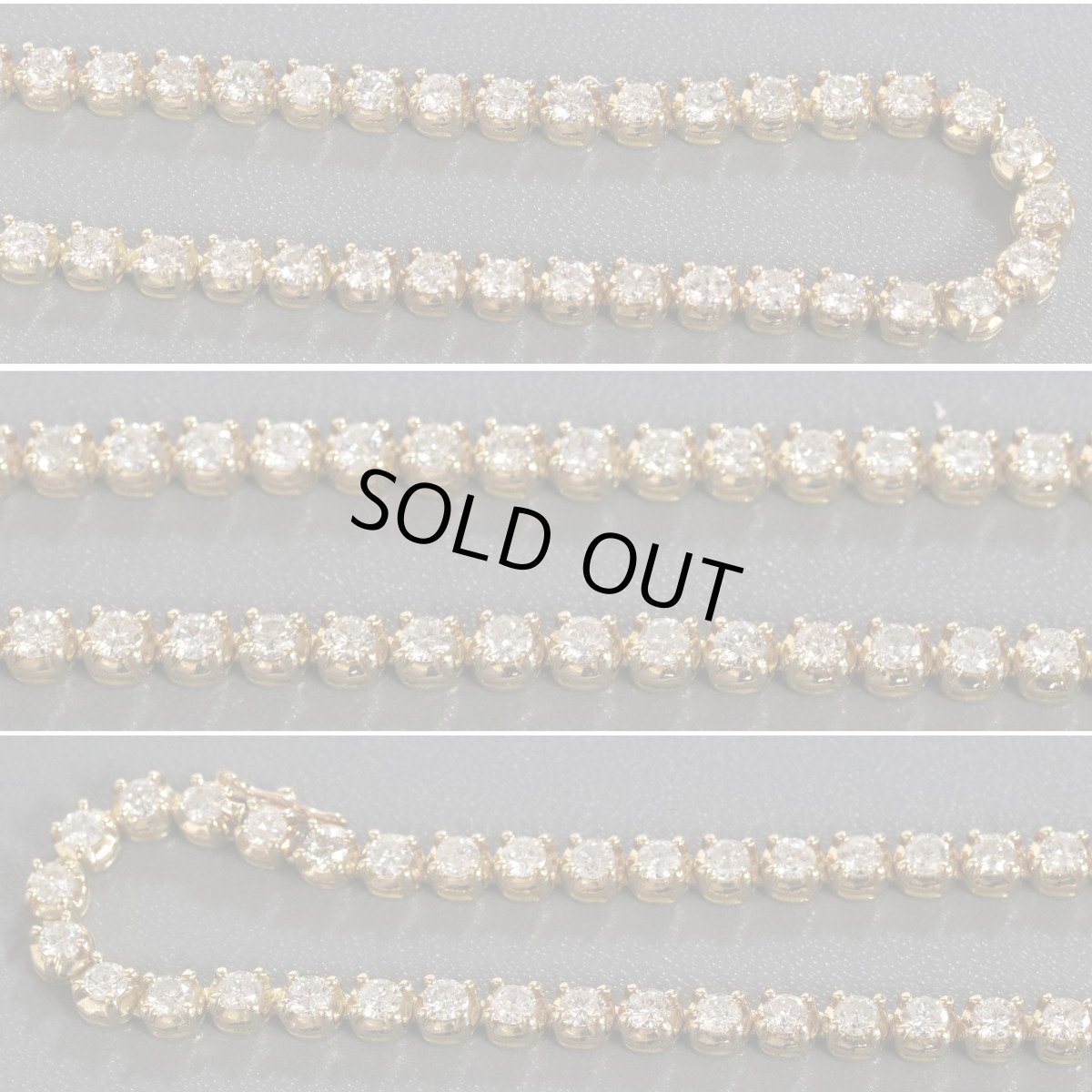 画像3: K18ダイヤモンドテニスネックレス D11.5 43.1g (3)