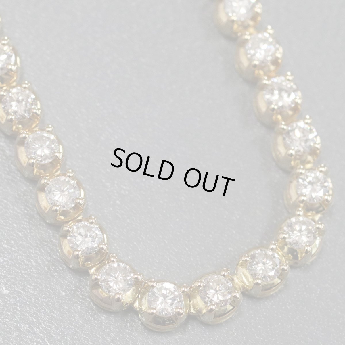 画像4: K18ダイヤモンドテニスネックレス D11.5 43.1g (4)