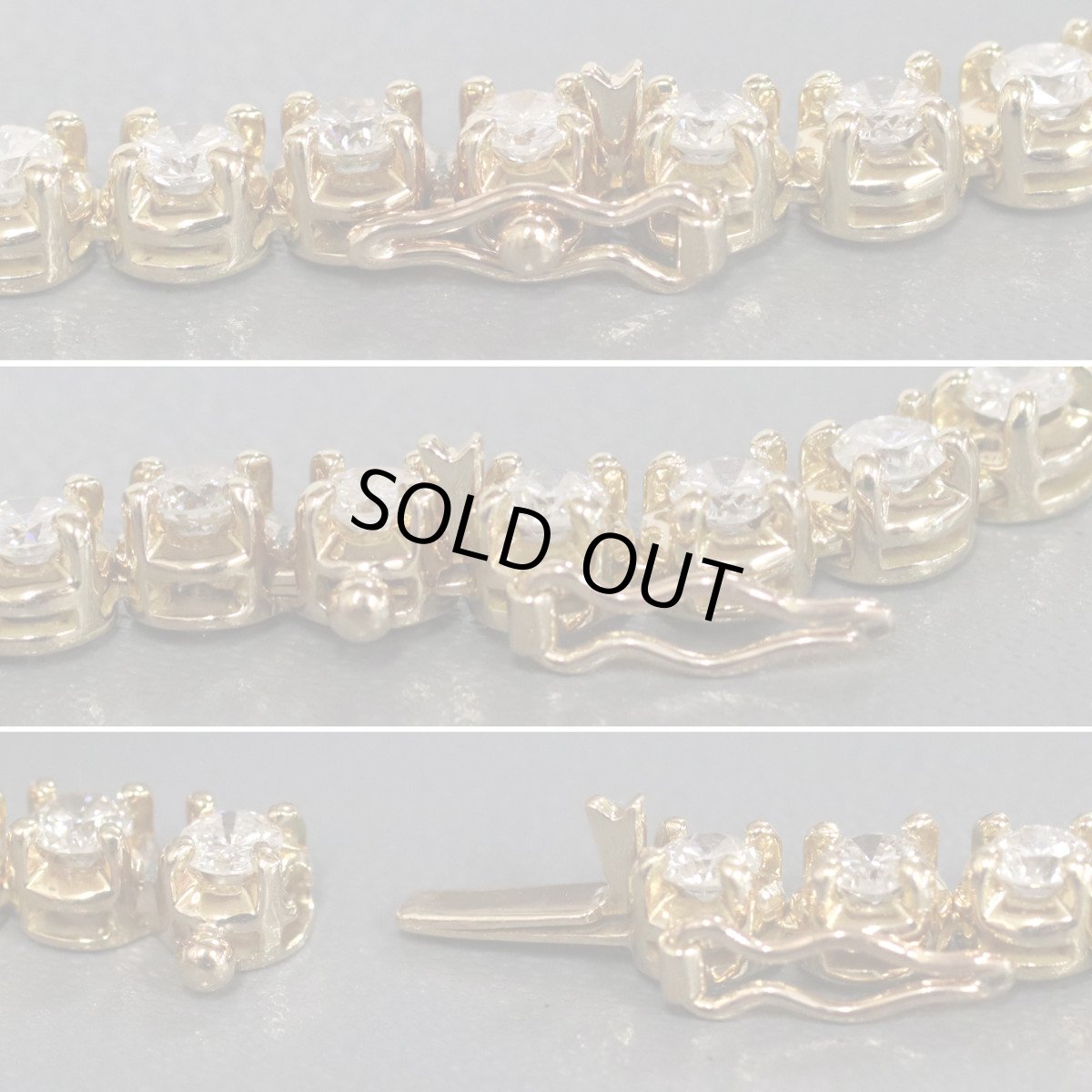 画像6: K18ダイヤモンドテニスネックレス D11.5 43.1g (6)