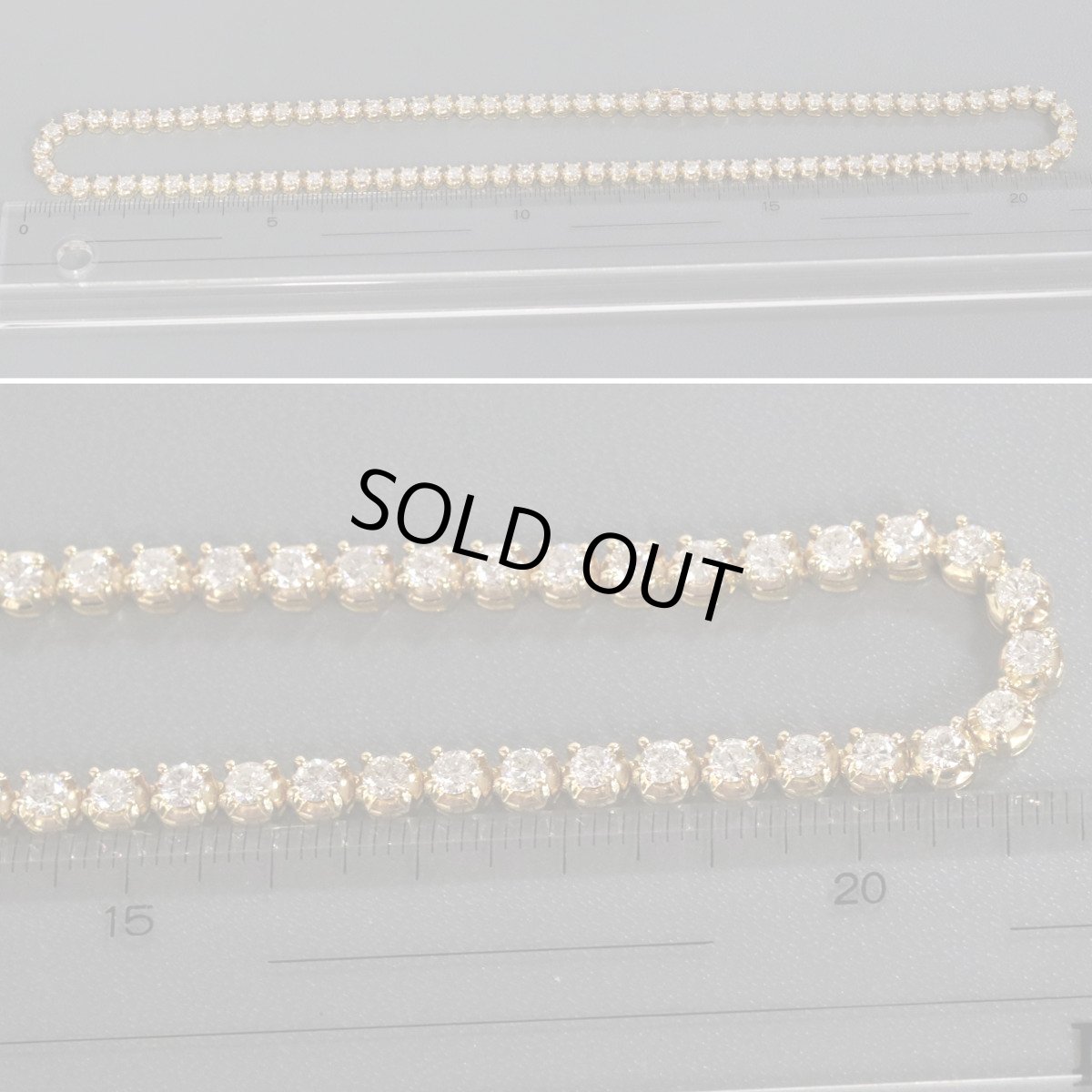 画像9: K18ダイヤモンドテニスネックレス D11.5 43.1g (9)