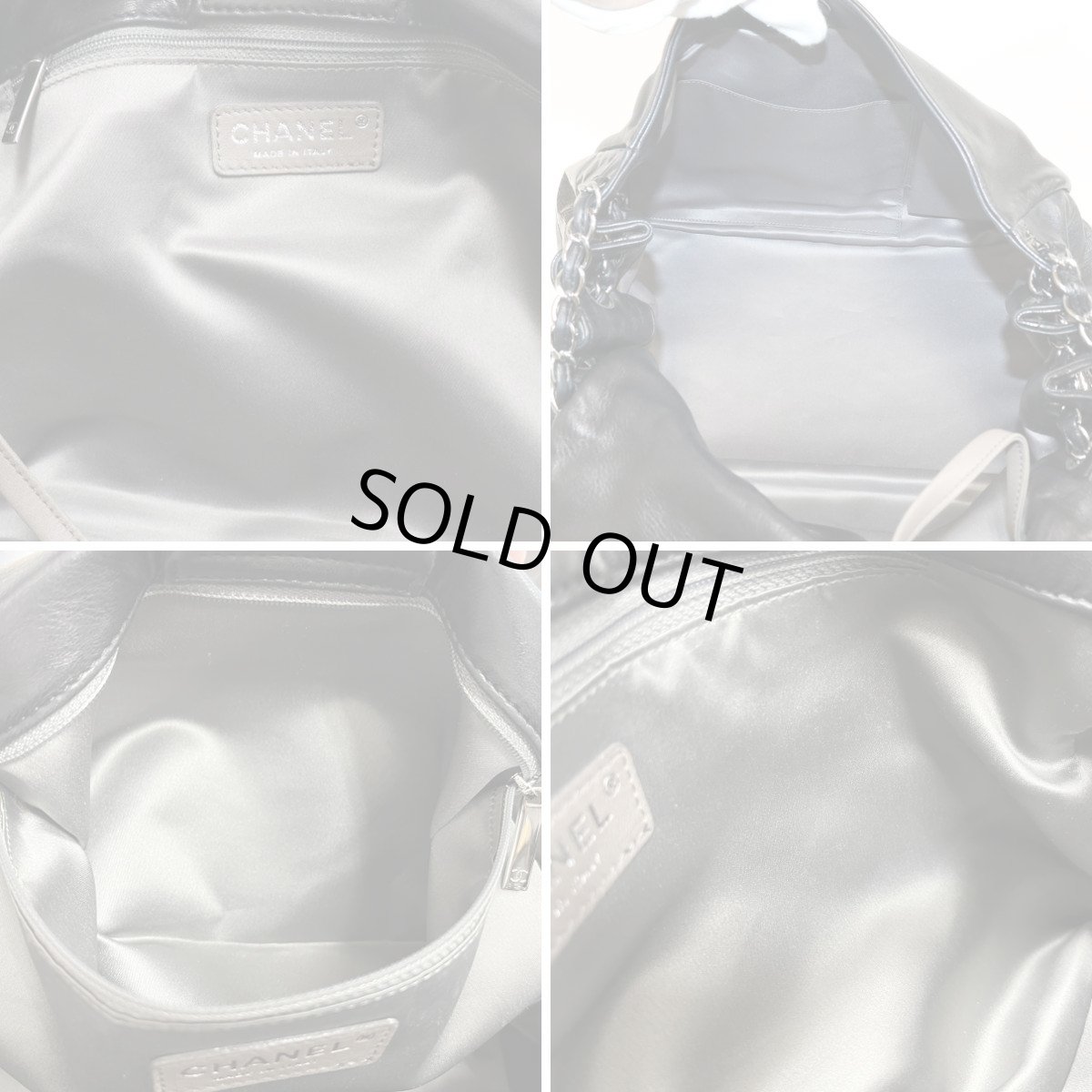 画像9: シャネル ココマーク レザー/パテントレザー パッチワーク チェーンショルダーバッグ (9)