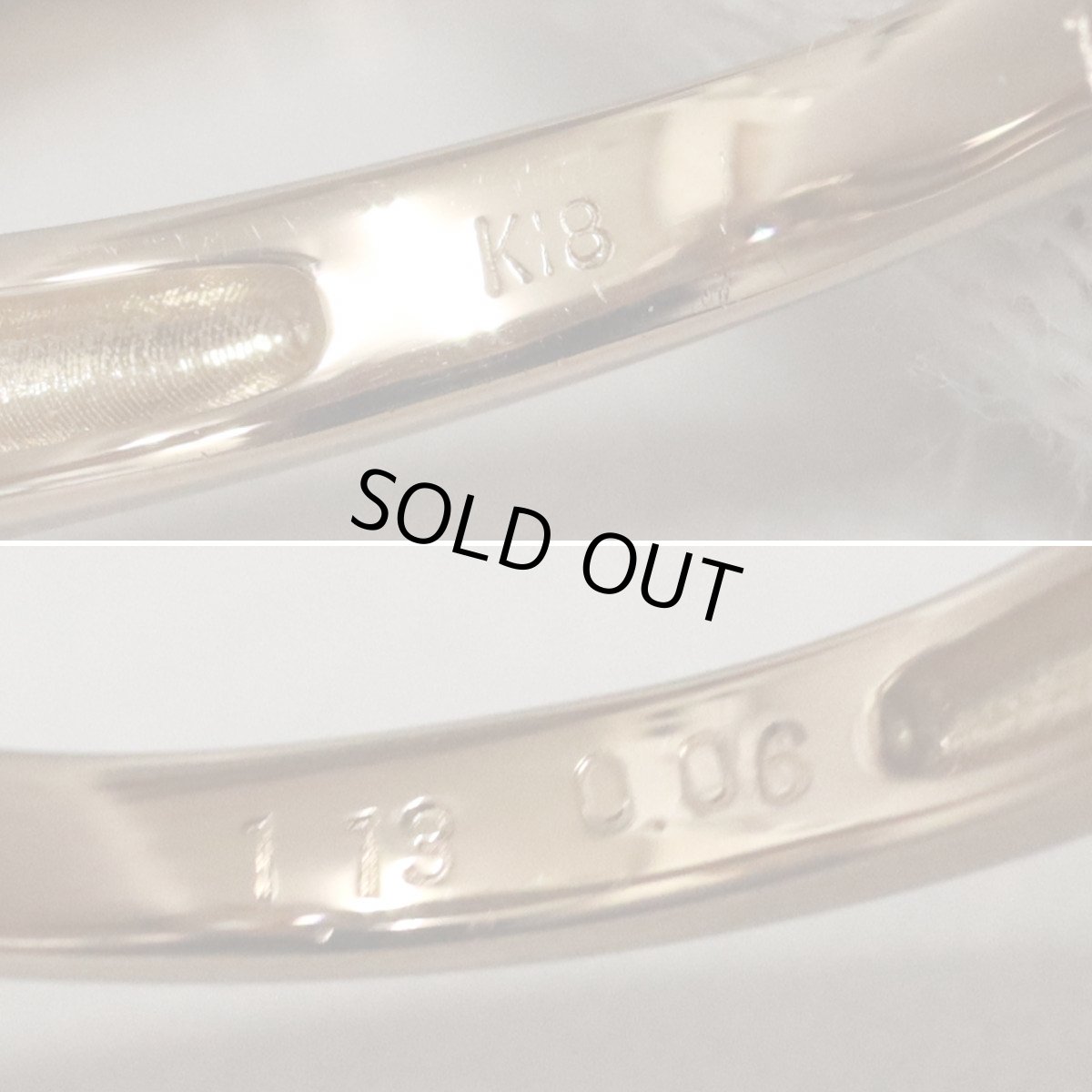 画像7: K18PGタンザナイトダイヤモンドリング TZ1.13 D0.06 4.0g #11 鑑別書 ピンクゴールド (7)