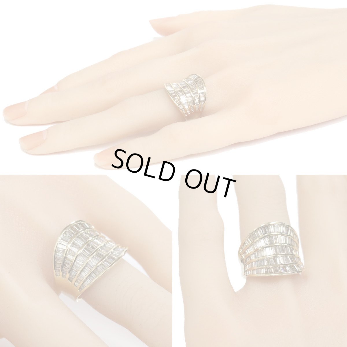 画像10: K18ダイヤモンドリング D2.04 9.4g #12.5 (10)