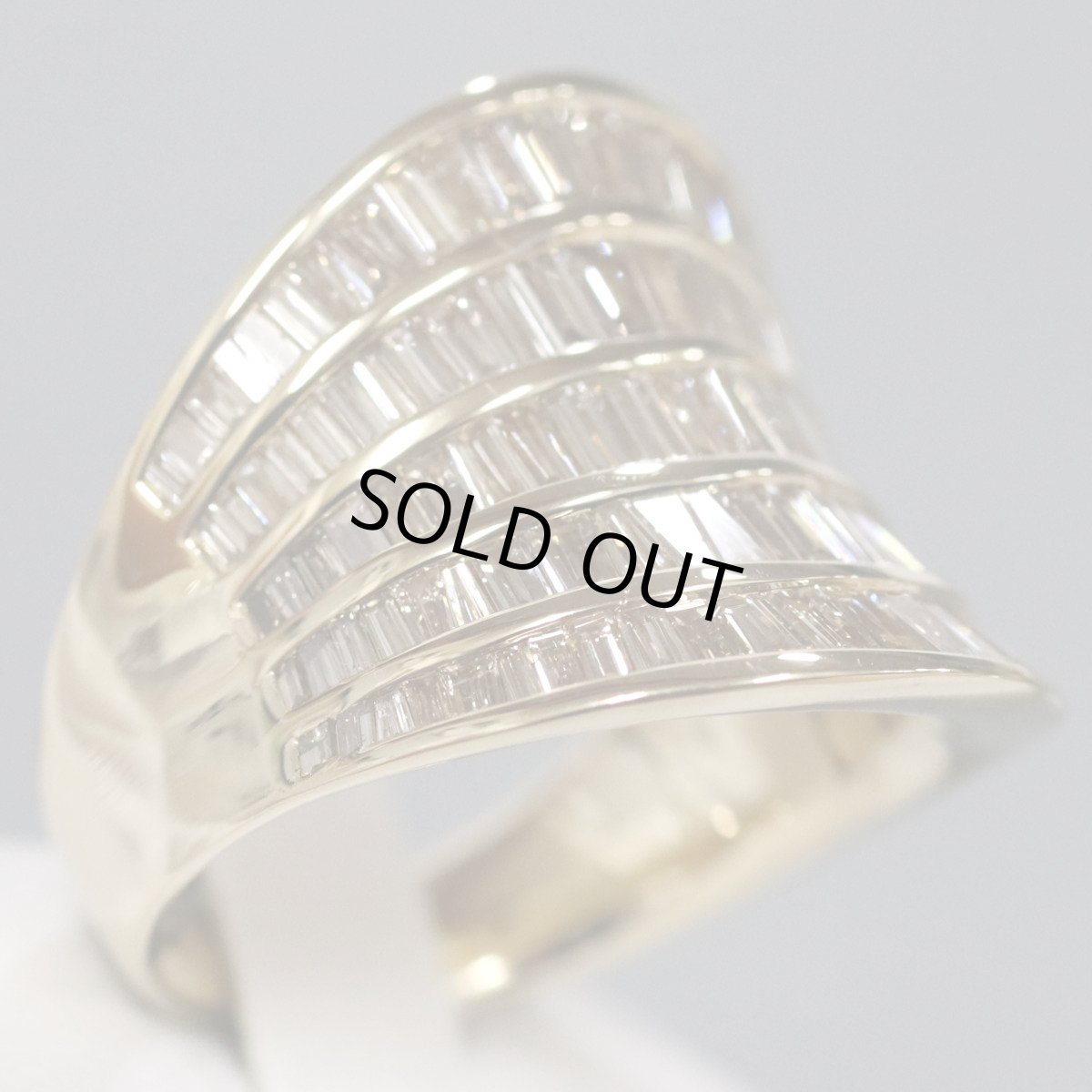 画像2: K18ダイヤモンドリング D2.04 9.4g #12.5 (2)