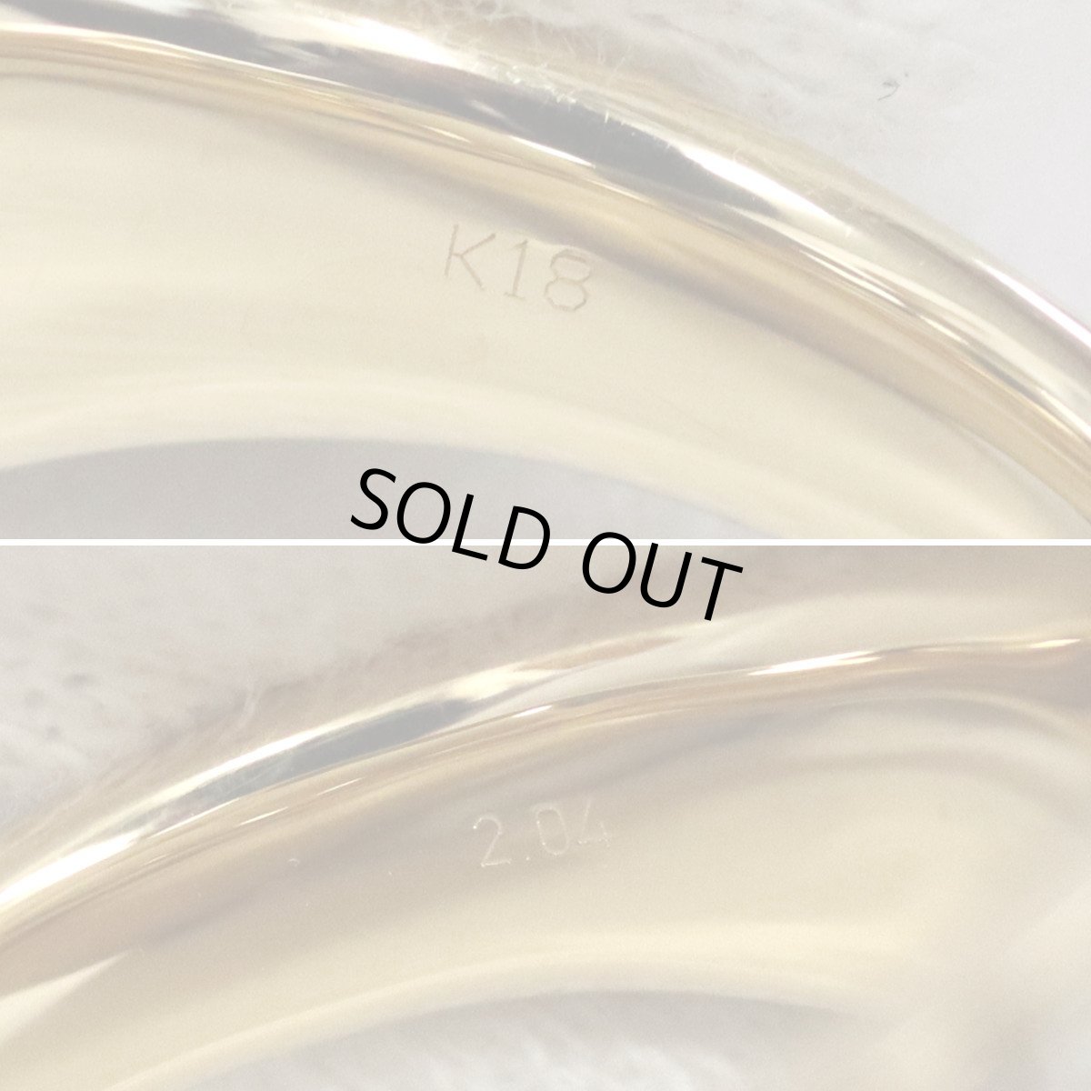 画像7: K18ダイヤモンドリング D2.04 9.4g #12.5 (7)