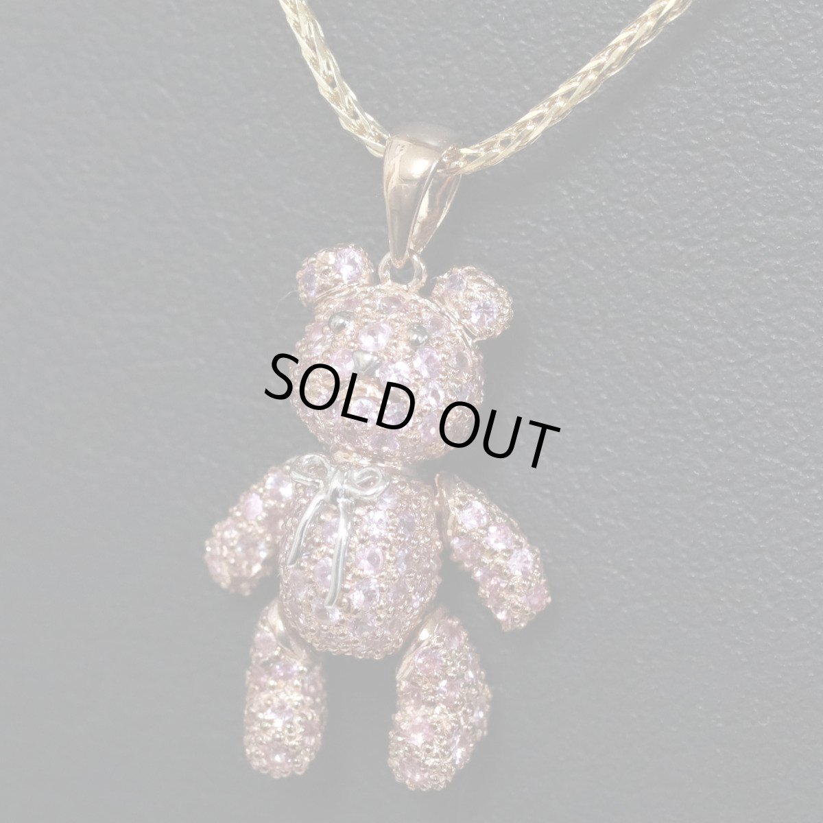 画像9: 18KPG/750PGサファイアペンダントトップ S1.37 3.2g クマモチーフ (9)