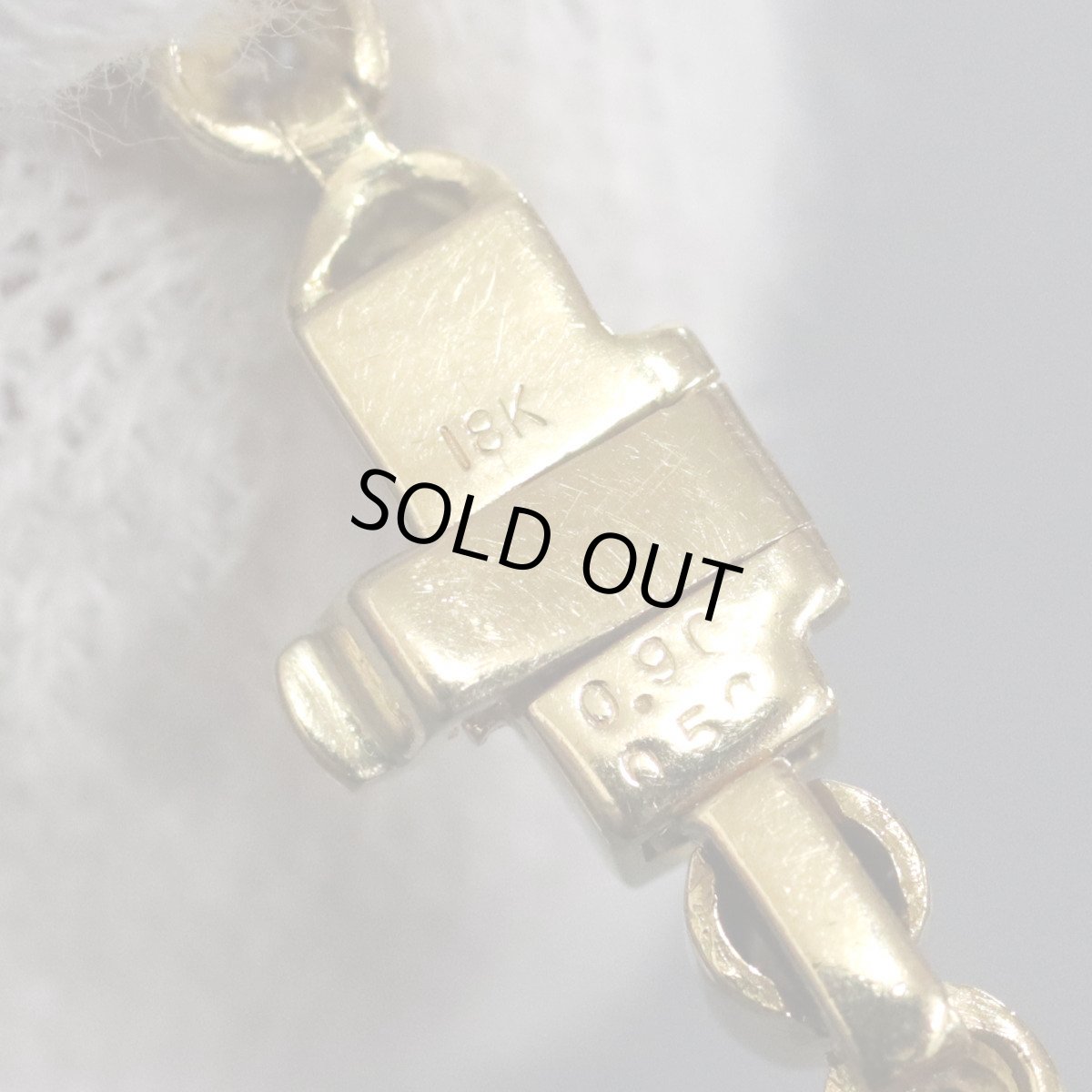 画像5: 18Kルビーダイヤモンドテニスブレスレット R0.90 D0.50 9.3g イエローゴールド (5)