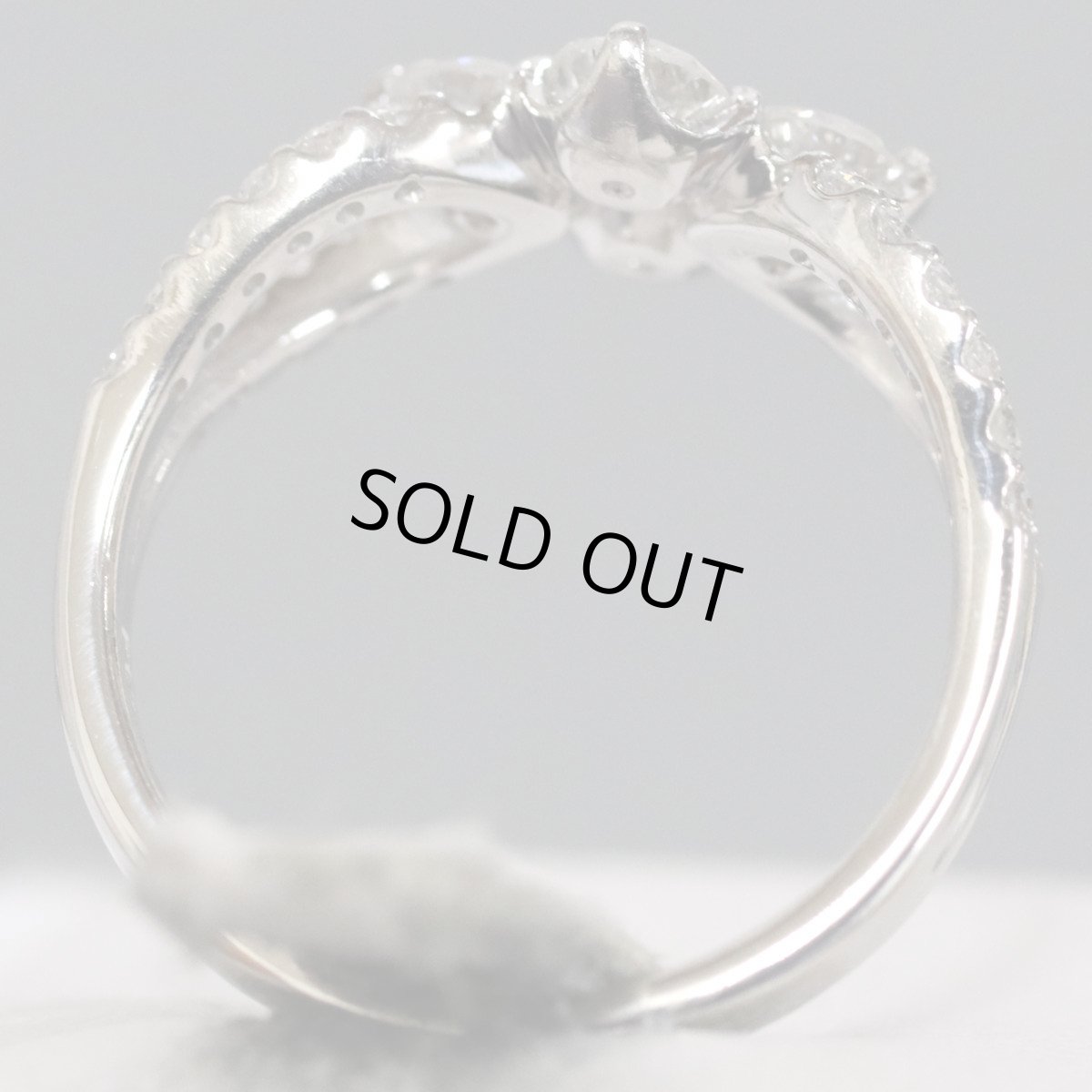 画像5: Pt900ダイヤモンドリング D0.89 D0.26 4.0g #9.5 (5)