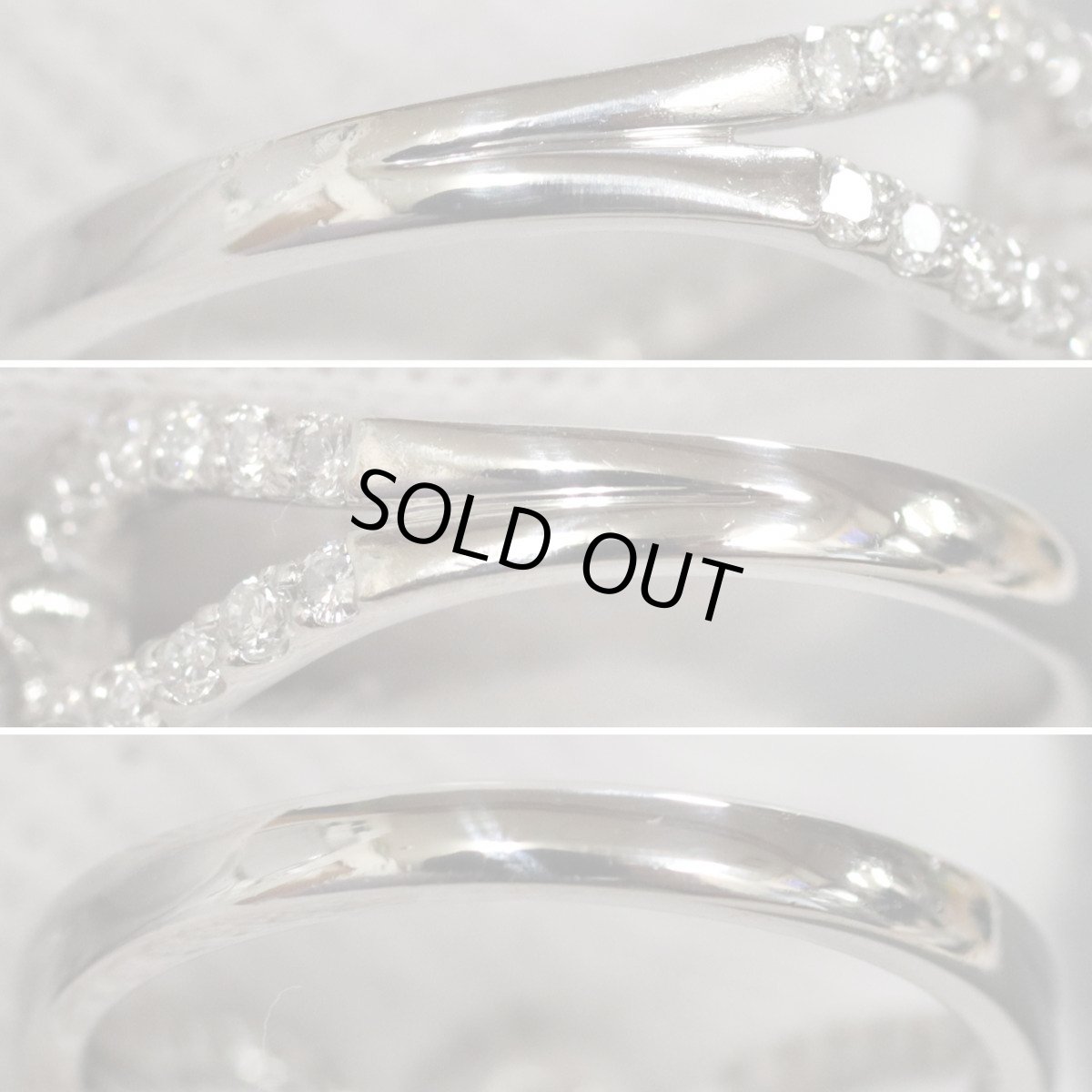 画像6: Pt900ダイヤモンドリング D0.89 D0.26 4.0g #9.5 (6)