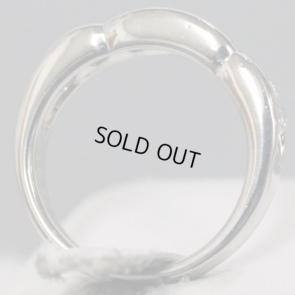 画像5: Pt900エメラルドダイヤモンドリング E0.54 D0.26 8.4g  #12.5 (5)