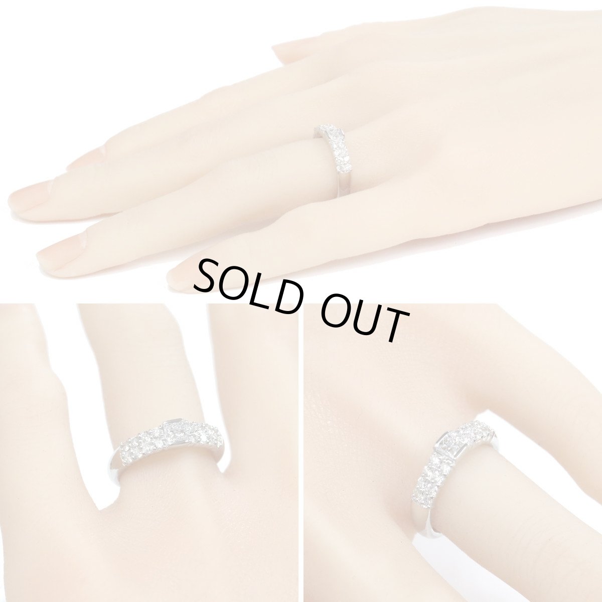 画像10: Pt900ダイヤモンドリング D0.27 D0.50 6.4g #11.5 (10)