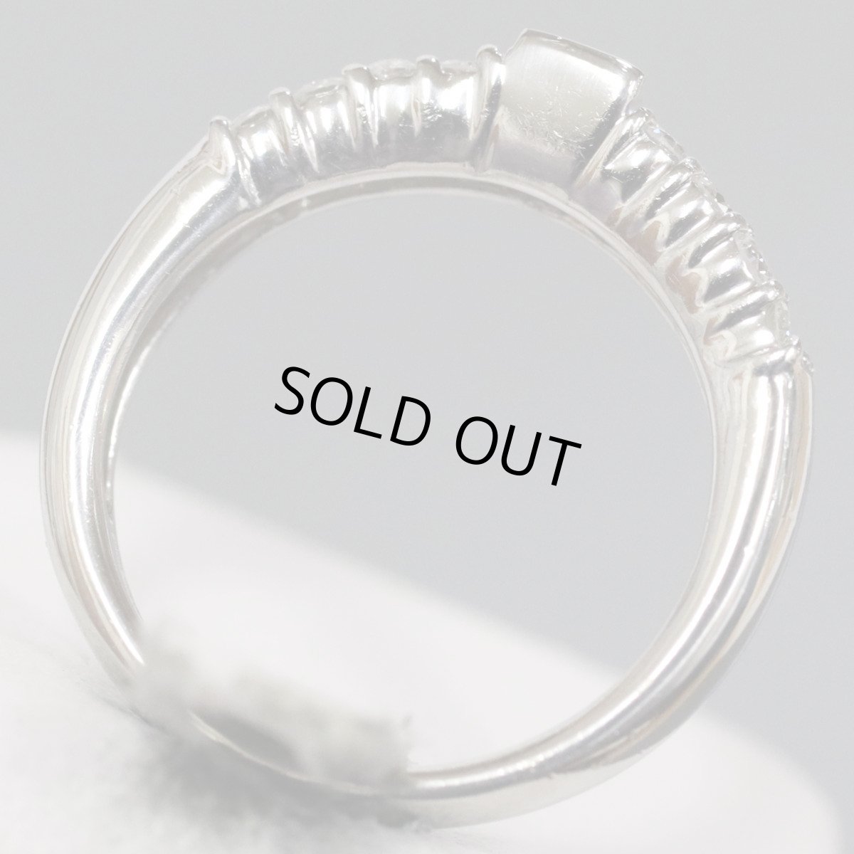 画像6: Pt900ダイヤモンドリング D0.27 D0.50 6.4g #11.5 (6)