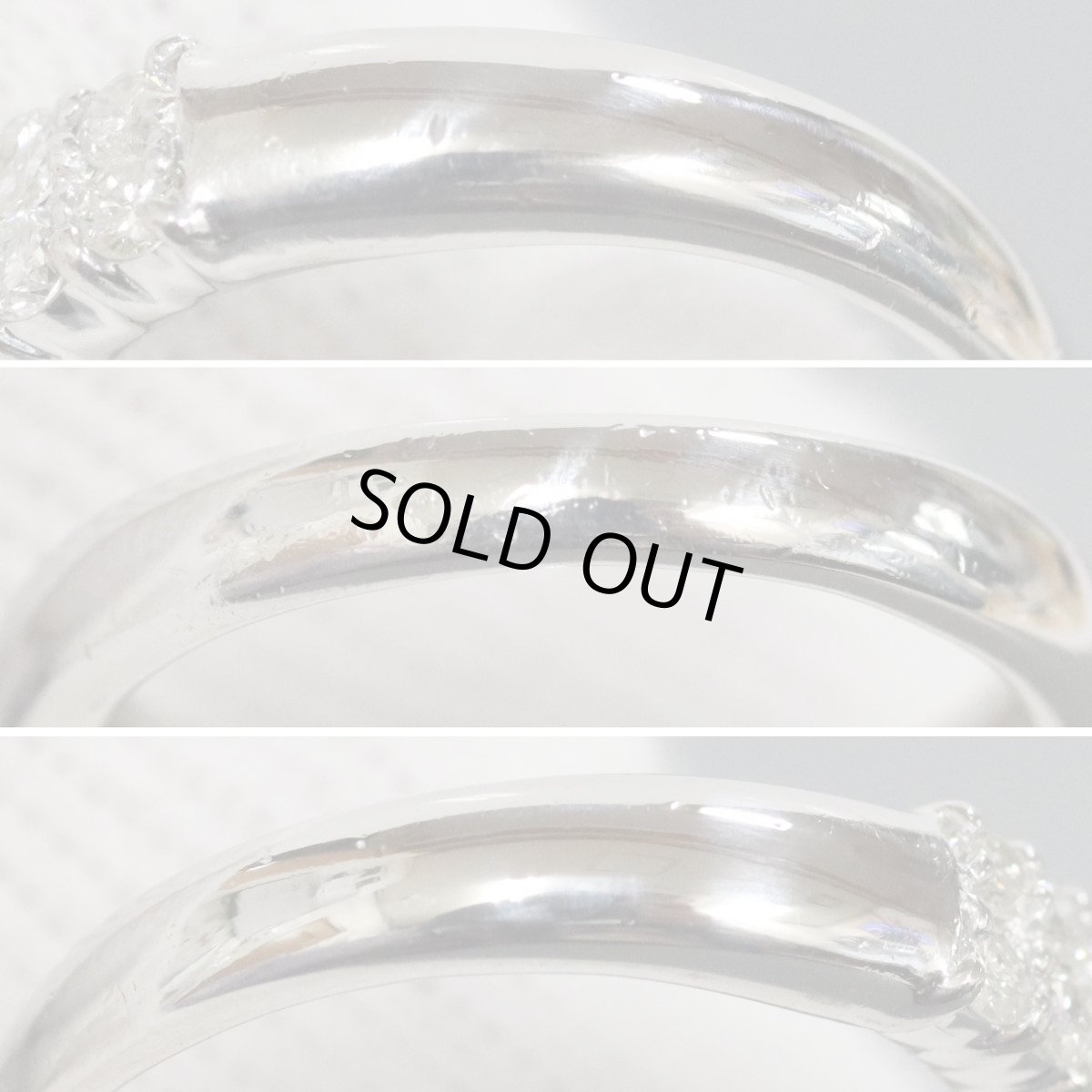 画像7: Pt900ダイヤモンドリング D0.27 D0.50 6.4g #11.5 (7)