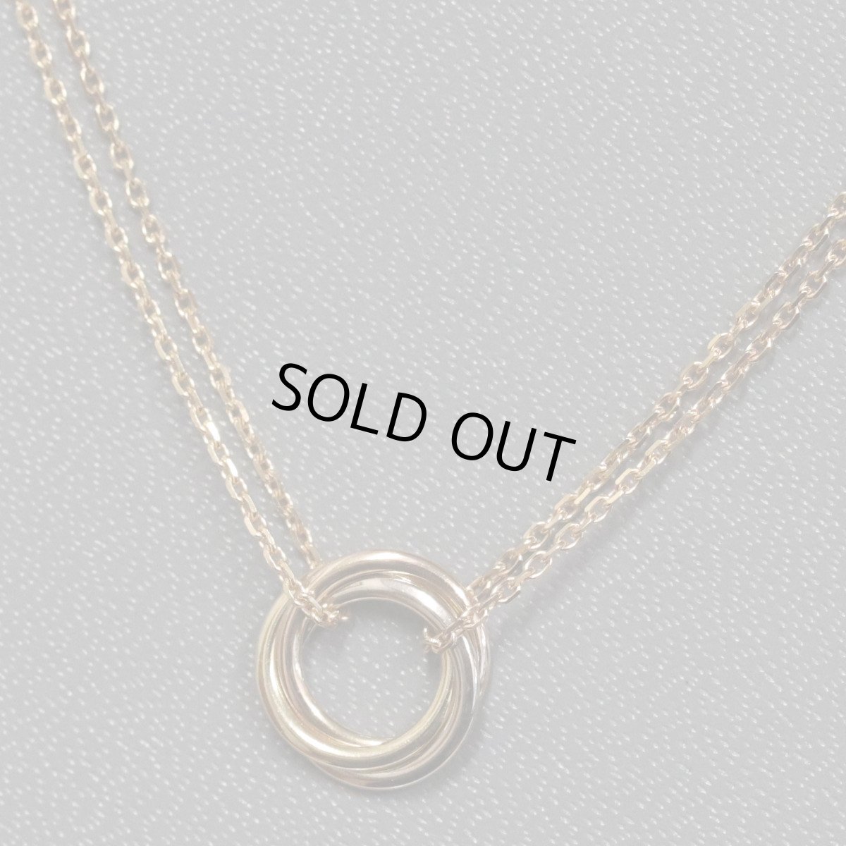 画像1: 750(K18YG/PG/WG)スウィートトリニティネックレス(B7218200)保証書 (1)