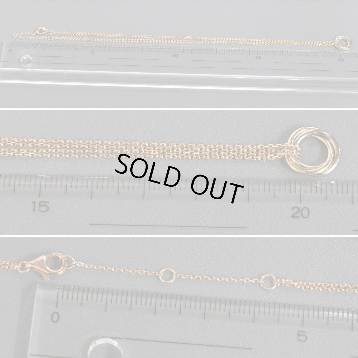 画像8: 750(K18YG/PG/WG)スウィートトリニティネックレス(B7218200)保証書 (8)