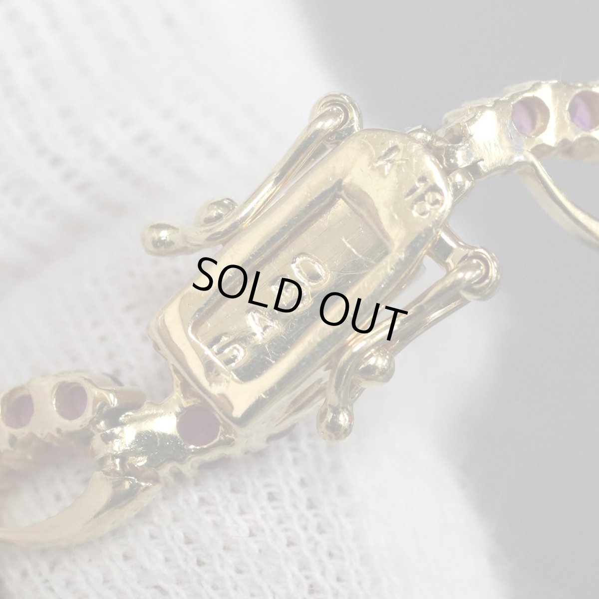 画像5: K18ピンクサファイアブレスレット S4.50 12.9g (5)