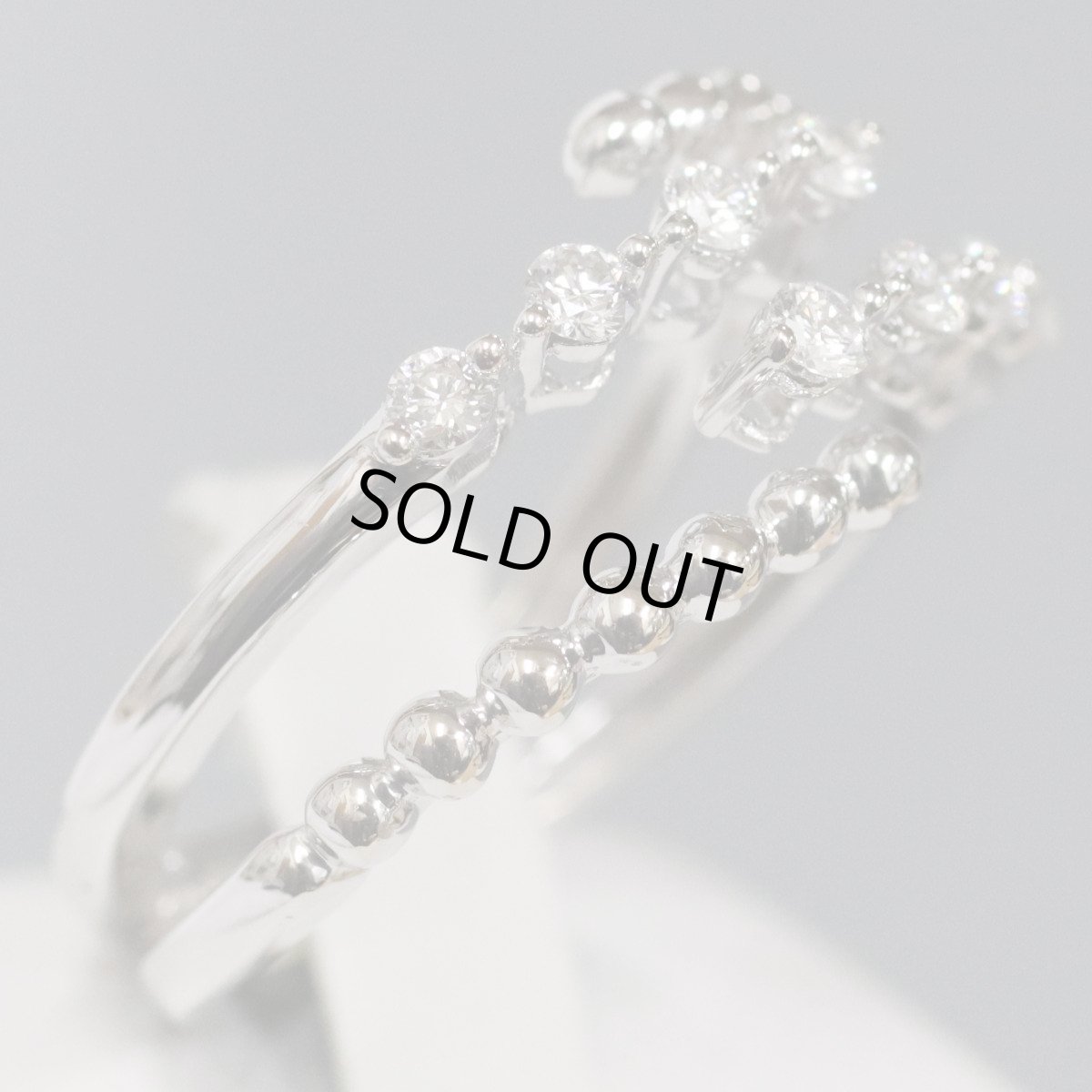 画像3: K18WGダイヤモンドリング D0.30 5.3g 可変式 (3)