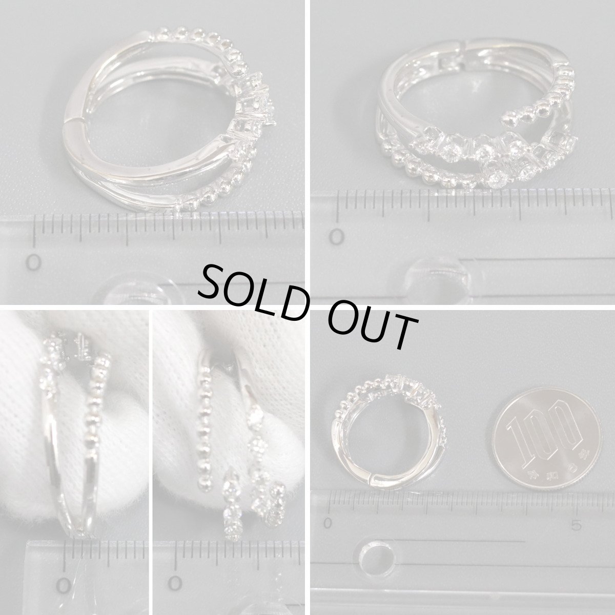 画像9: K18WGダイヤモンドリング D0.30 5.3g 可変式 (9)