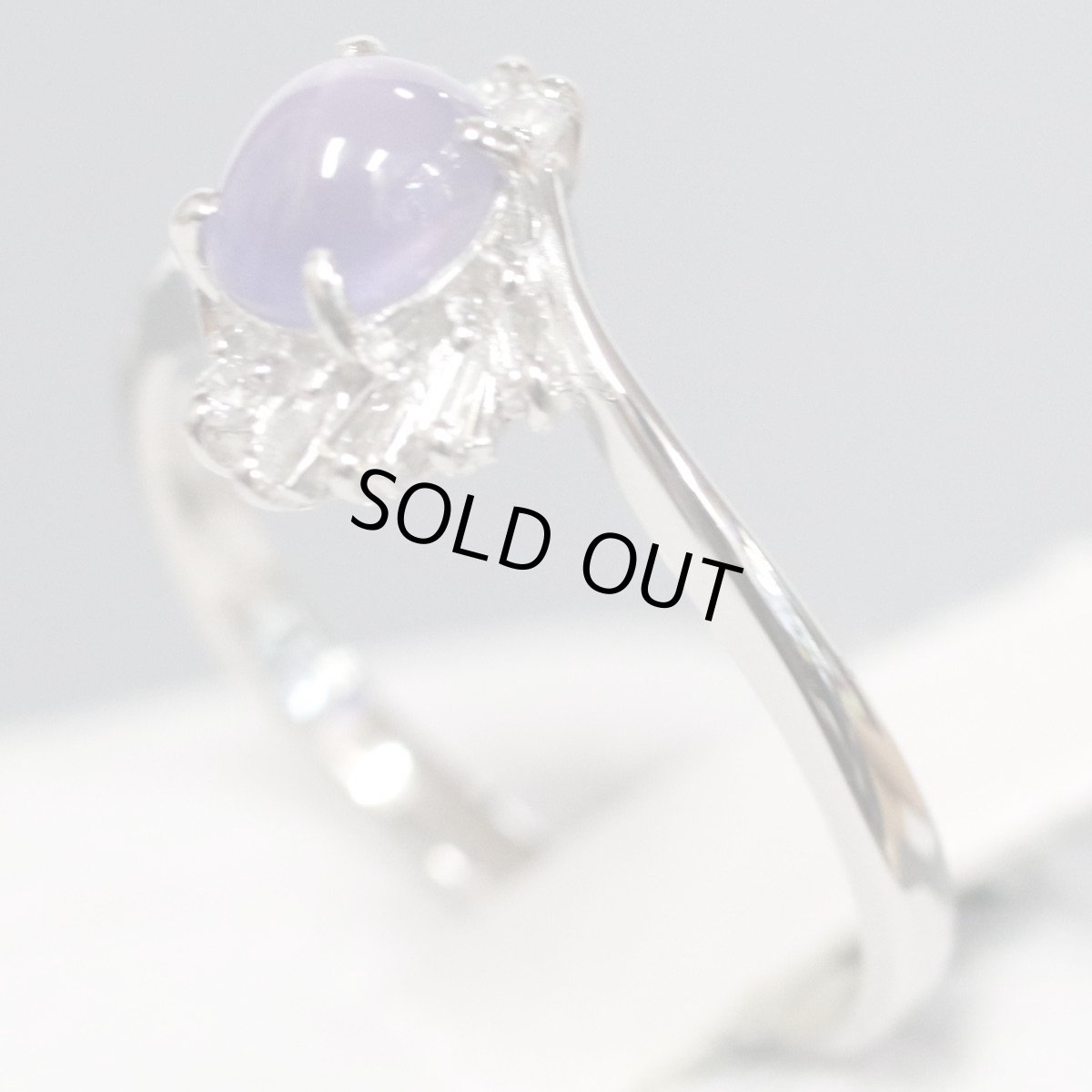 画像2: Pt900スターサファイアダイヤモンドリング S0.91 D0.13 2.8g #10 (2)