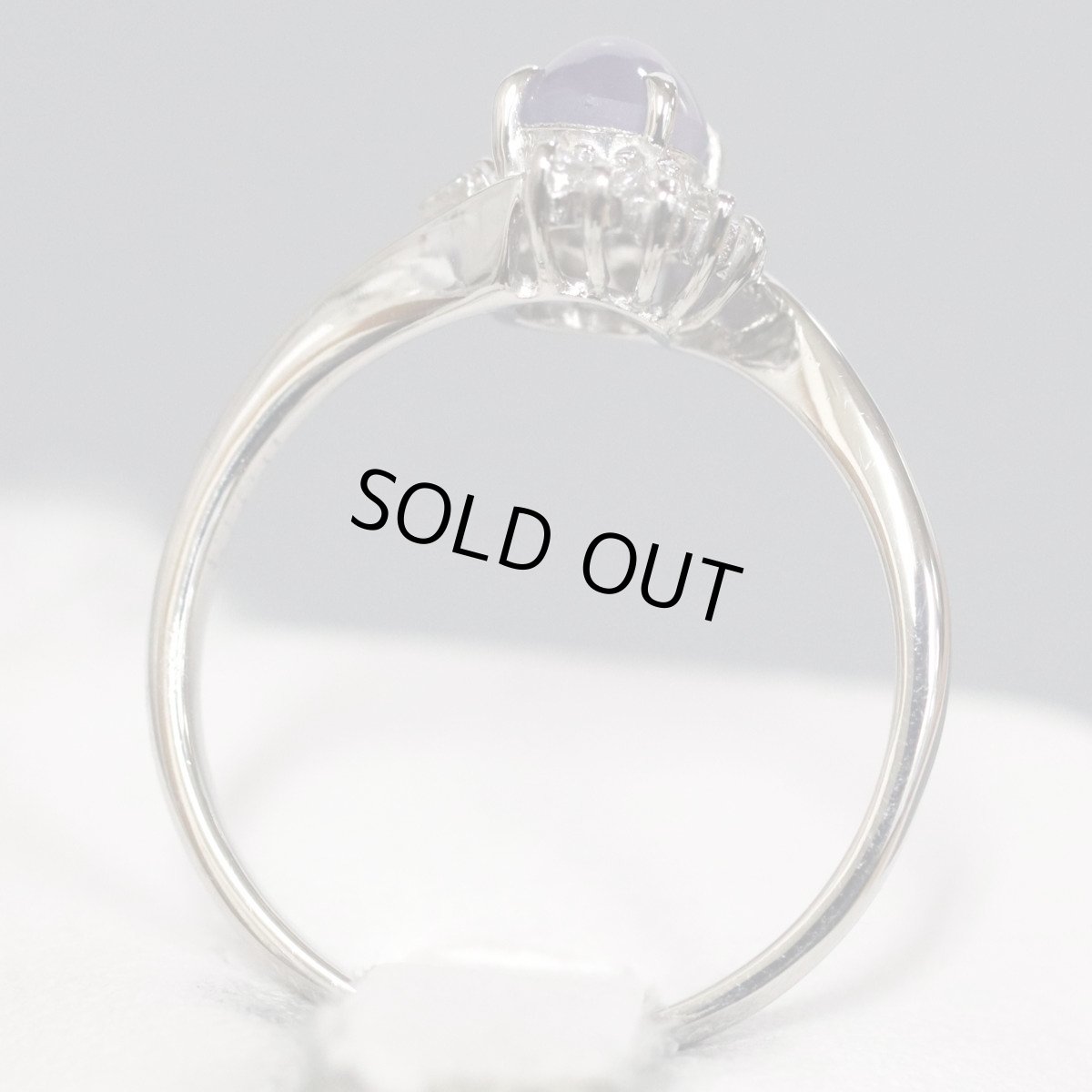 画像5: Pt900スターサファイアダイヤモンドリング S0.91 D0.13 2.8g #10 (5)