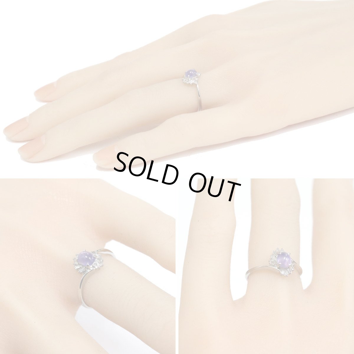 画像9: Pt900スターサファイアダイヤモンドリング S0.91 D0.13 2.8g #10 (9)