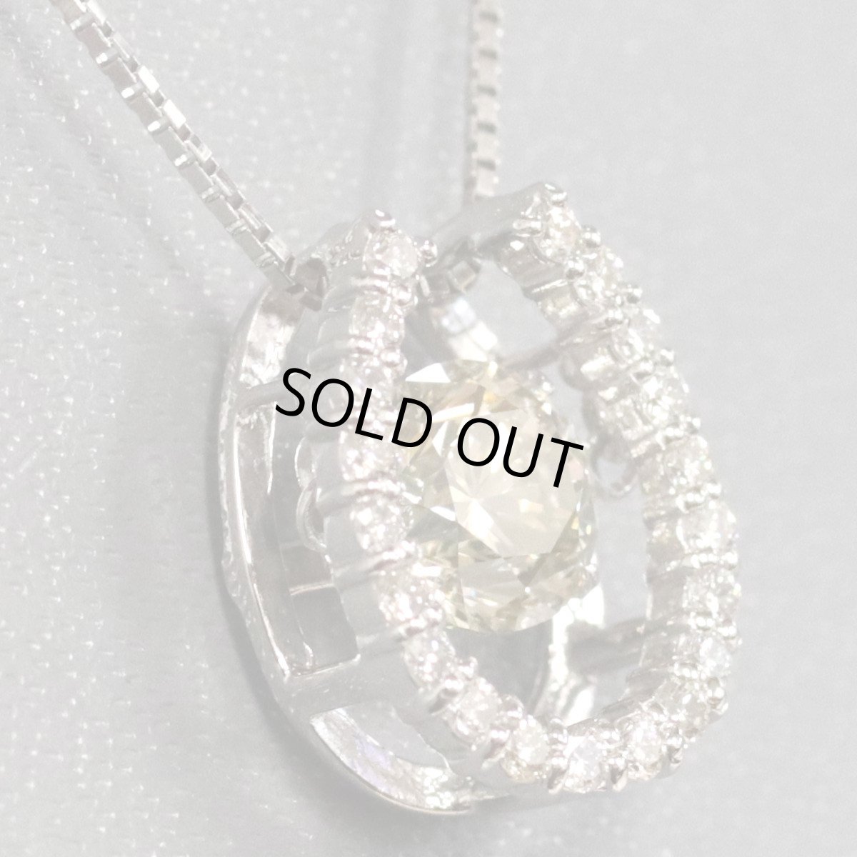 画像2: Pt900/Pt850ダイヤモンドペンダント D0.873 D0.20 4.0g 鑑定書 (2)