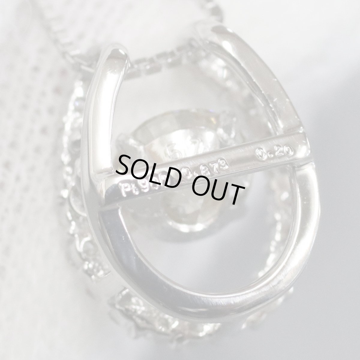 画像5: Pt900/Pt850ダイヤモンドペンダント D0.873 D0.20 4.0g 鑑定書 (5)