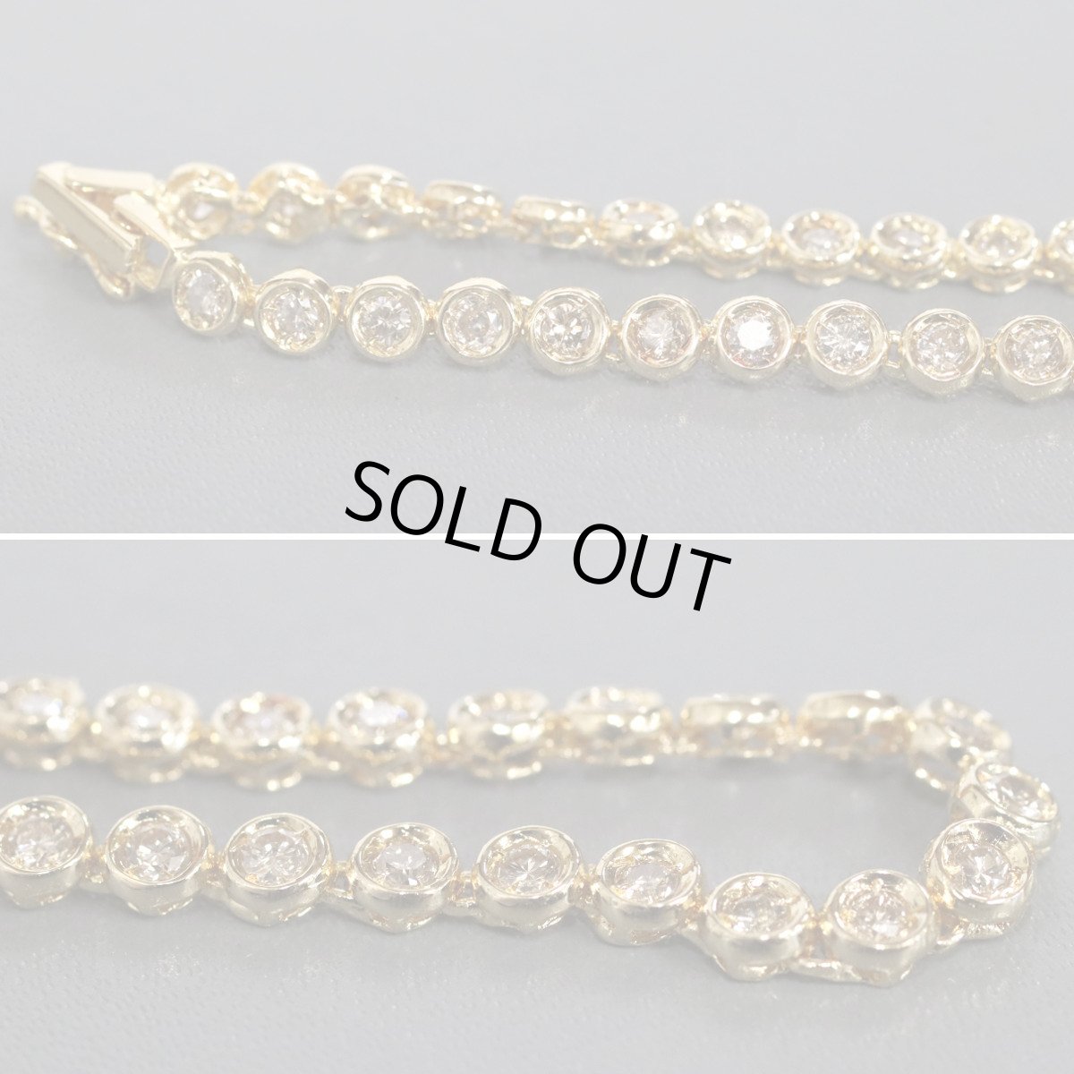 画像3: K18ダイヤモンドテニスブレスレット D2.0 9.1g (3)