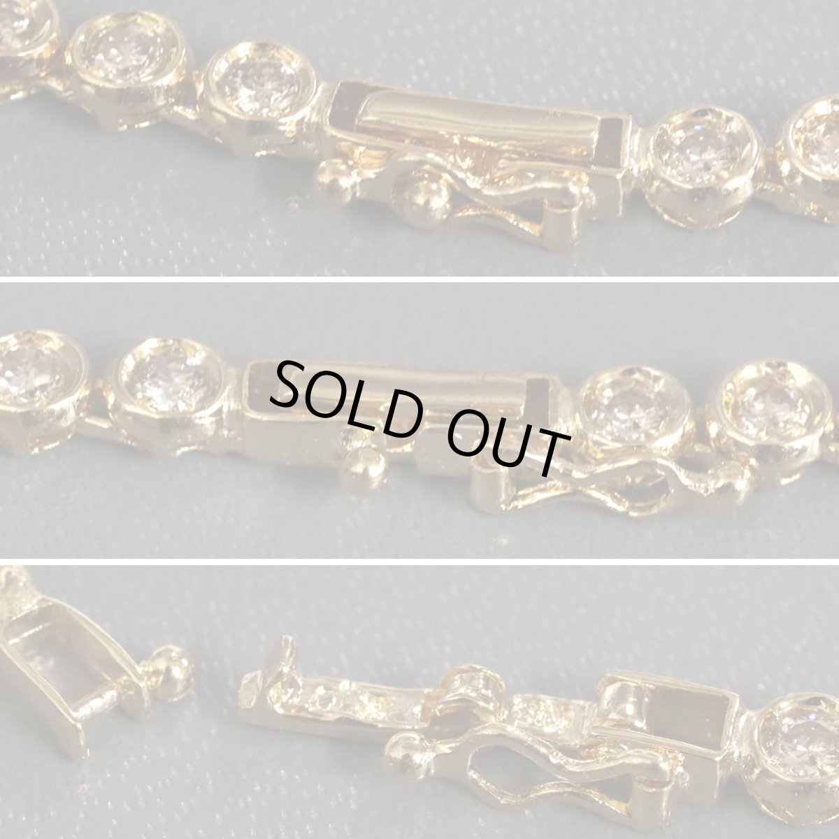 画像4: K18ダイヤモンドテニスブレスレット D2.0 9.1g (4)