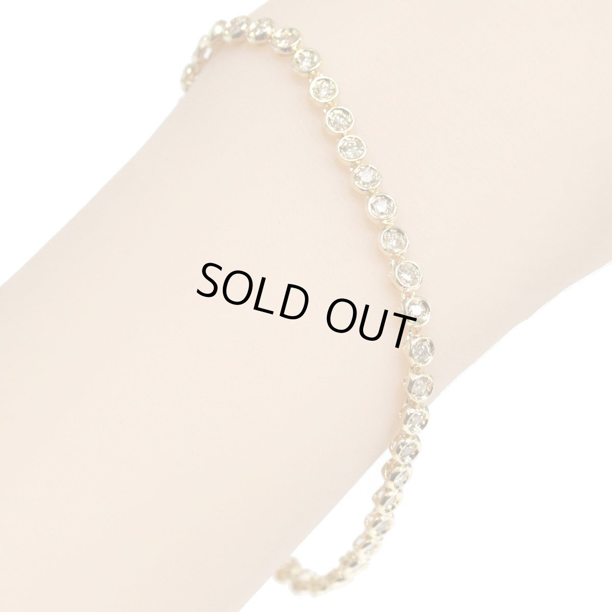 画像9: K18ダイヤモンドテニスブレスレット D2.0 9.1g (9)