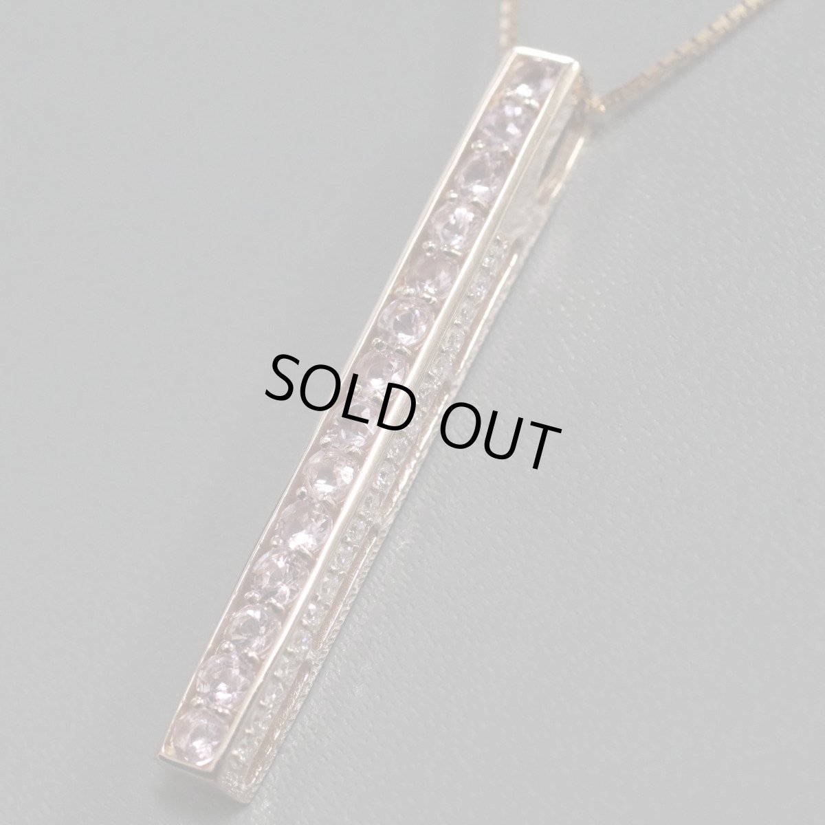 画像4: K18PGピンクサファイアダイヤモンドペンダント SP1.10 D0.38 7.5g (4)