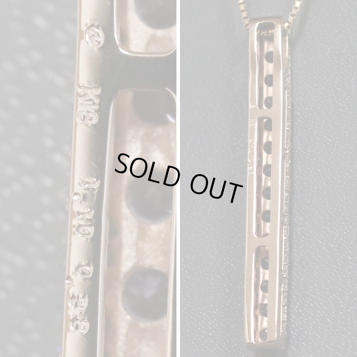 画像5: K18PGピンクサファイアダイヤモンドペンダント SP1.10 D0.38 7.5g (5)