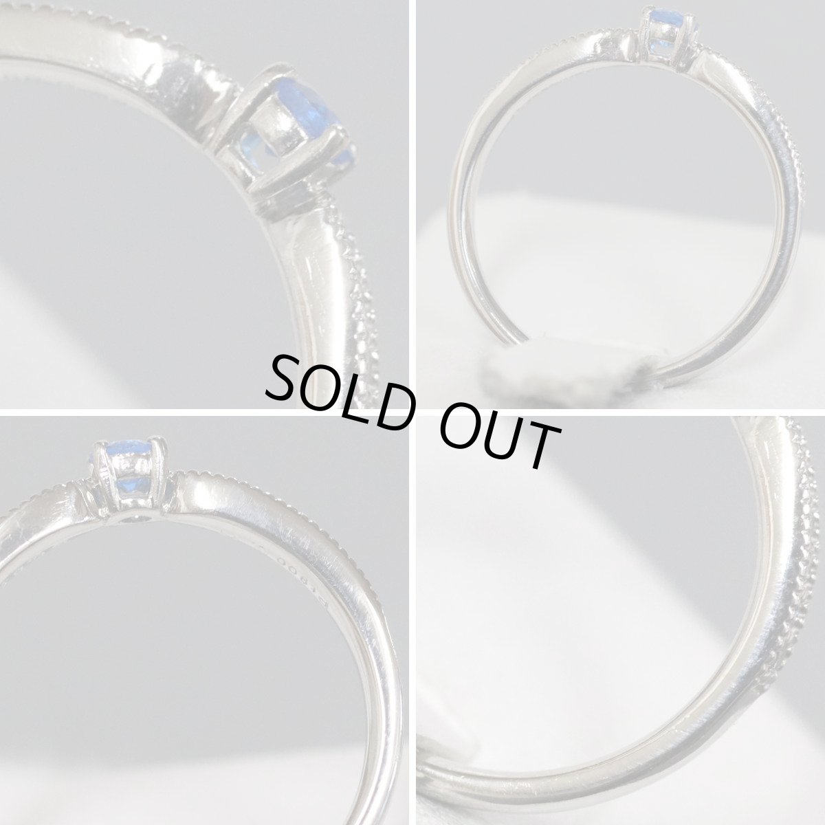 画像5: Pt900アウイナイトダイヤモンドリング 0.09 D0.11 3.4g #11 ソーティング プラチナ (5)