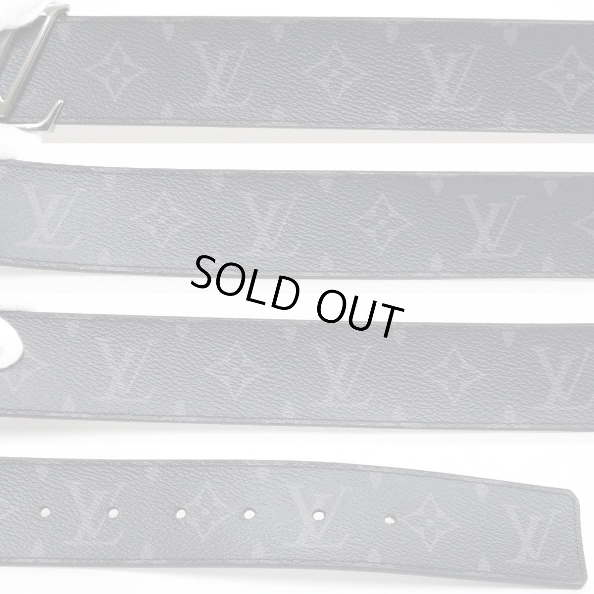 画像3: ルイヴィトン ベルト サンチュール LVイニシャル 40MM リバーシブル(M9043)モノグラム・エクリプス (3)