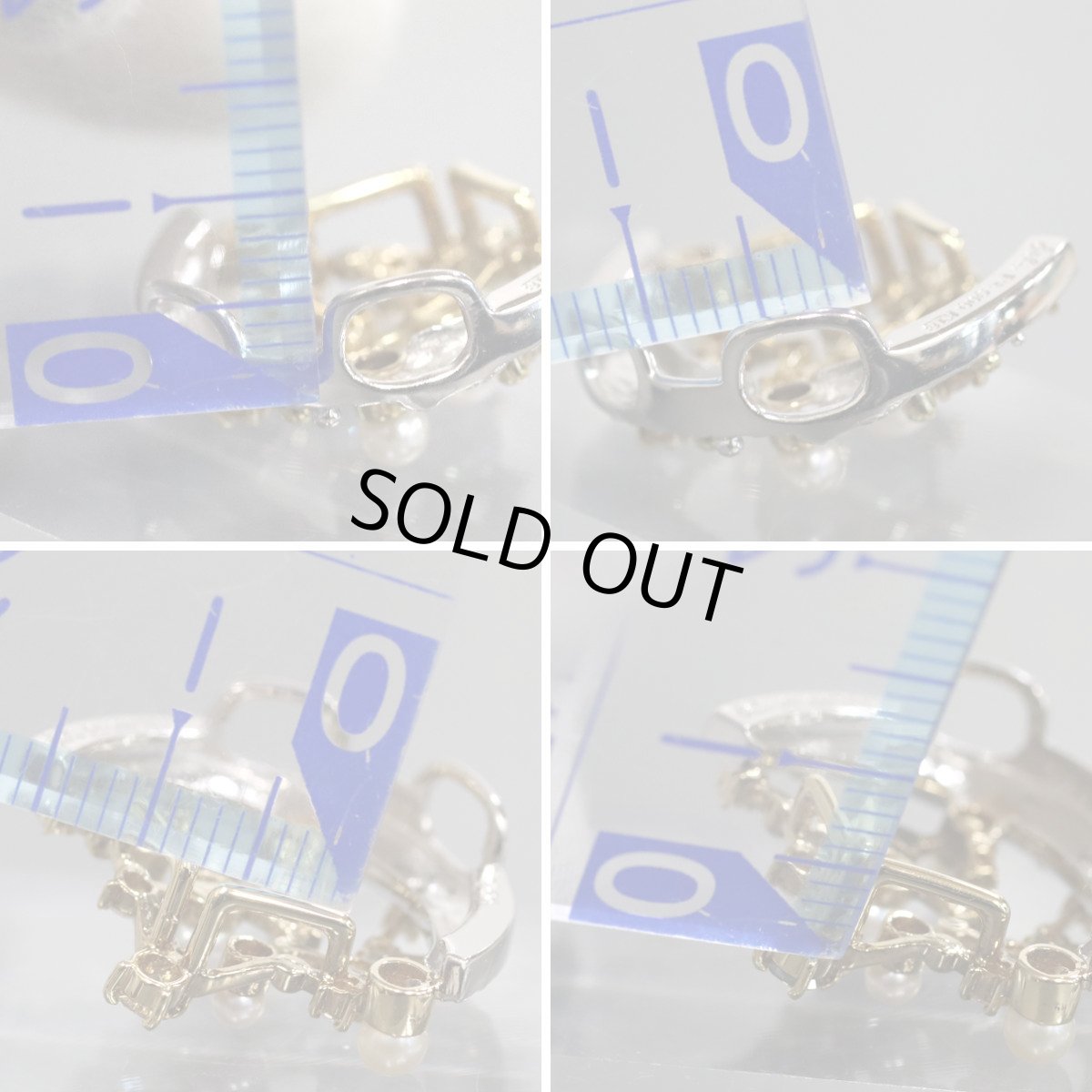 画像6: 福原佐智 K18/Pt900ダイヤモンドパールペンダントトップ D0.46 6.6g (6)