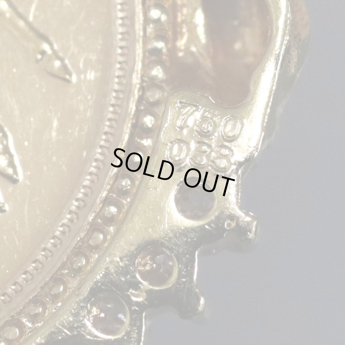 画像5: K18/K22ダイヤモンドペンダントトップ D0.33 ソブリン金貨 10.3g イエローゴールド エリザベス2世 (5)