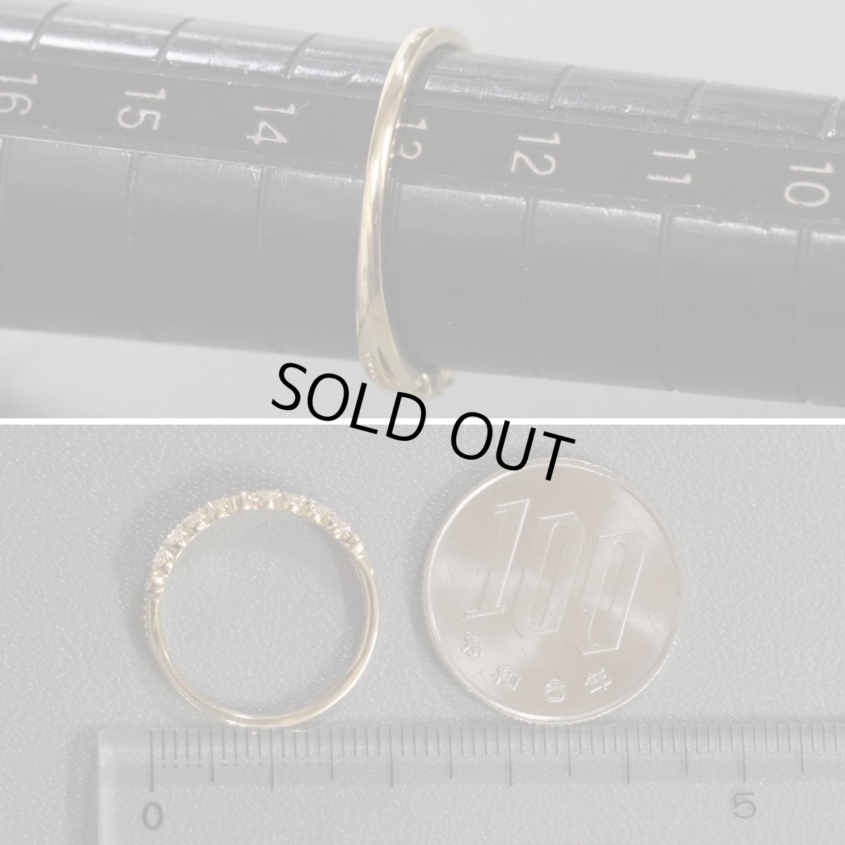 画像7: 田中貴金属 K18ダイヤモンドリング D0.14 1.9g #13 (7)