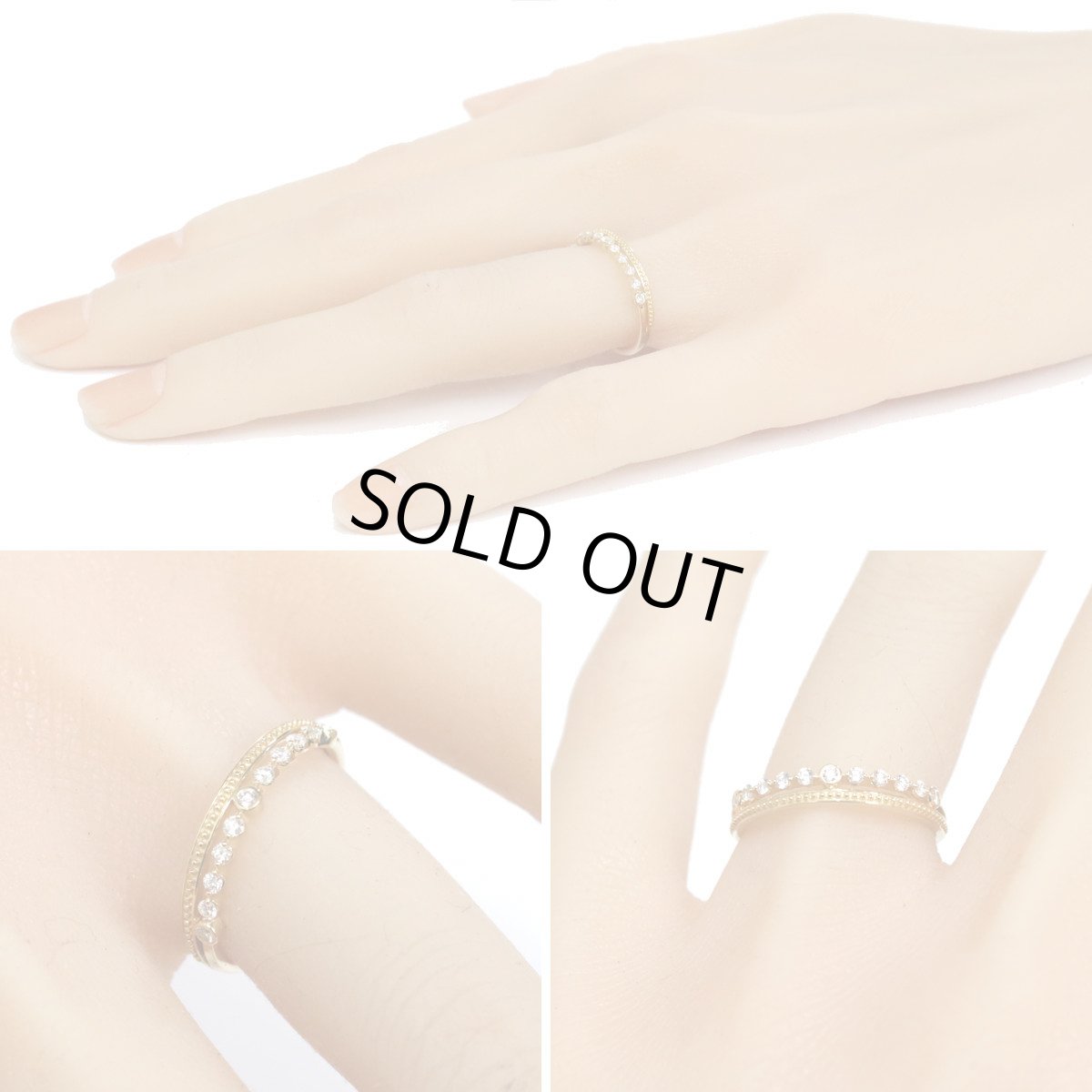 画像9: 田中貴金属 K18ダイヤモンドリング D0.14 1.9g #13 (9)