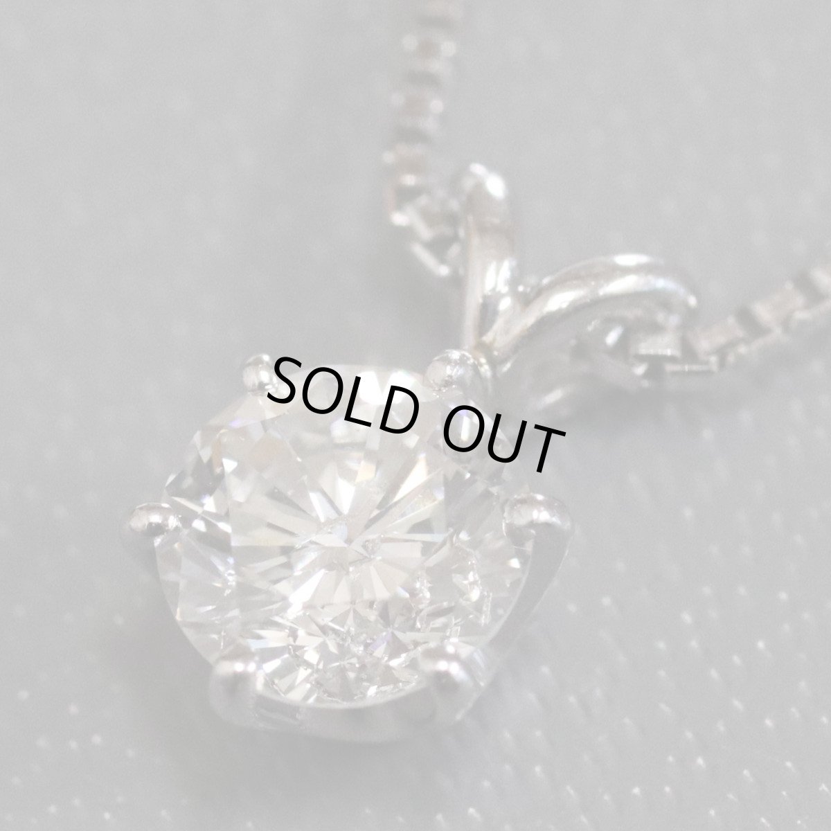 画像2: Pt900/850ダイヤモンドネックレス D0.547 3.2g 鑑定書 (2)