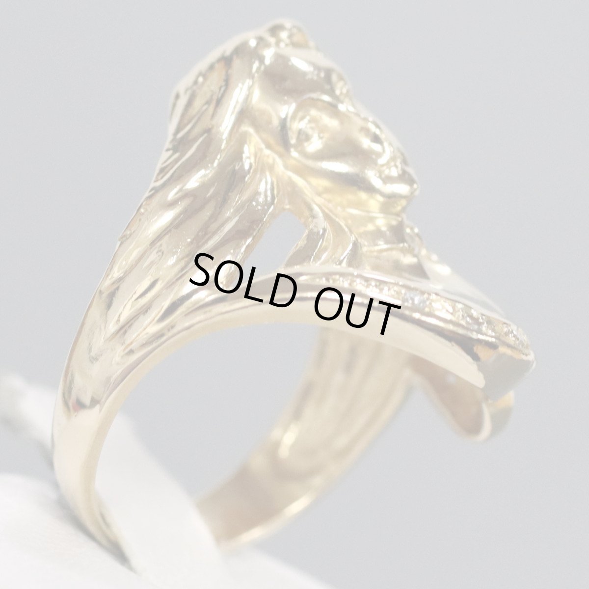 画像2: K18リング 5.9g #11 女性モチーフ (2)