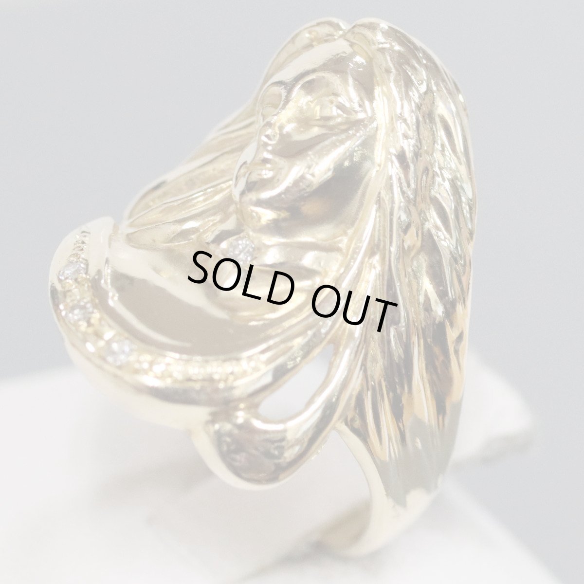 画像3: K18リング 5.9g #11 女性モチーフ (3)