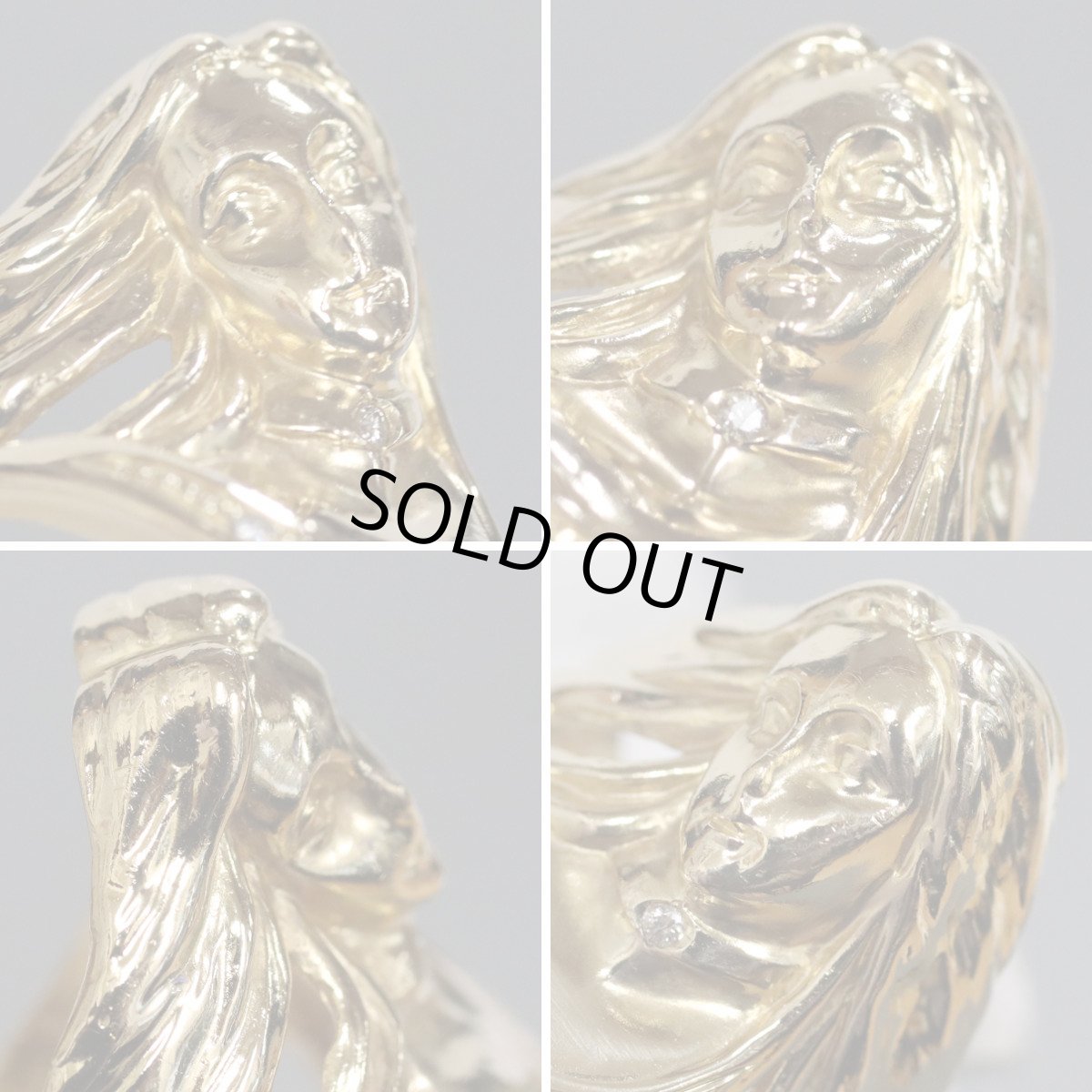 画像4: K18リング 5.9g #11 女性モチーフ (4)